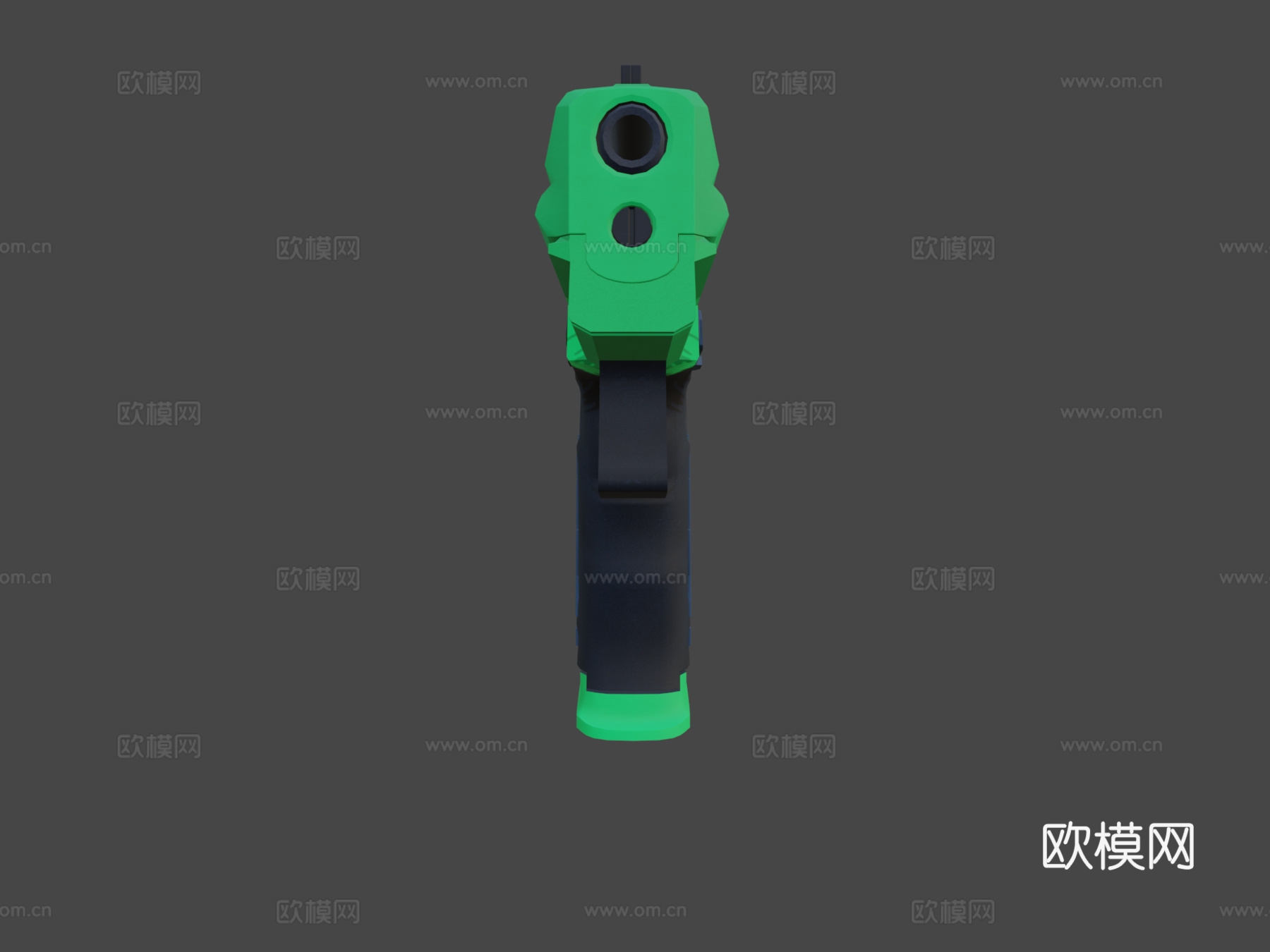 P2000 - 溅射狂欢（绿色）su模型