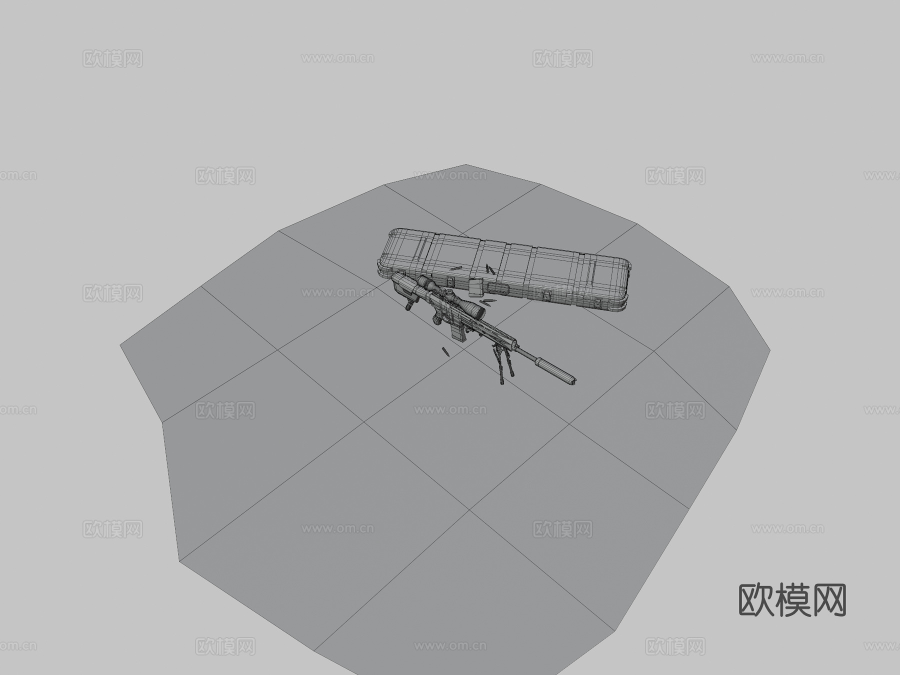 寂静玫瑰步枪3d模型