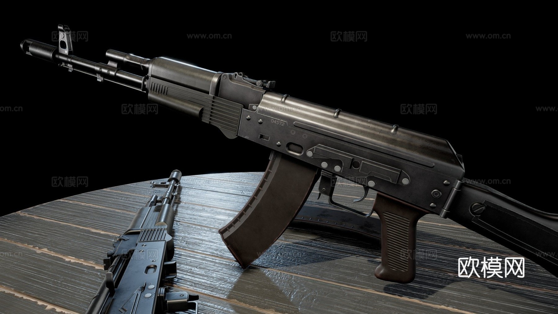 AK74M突击步枪su模型