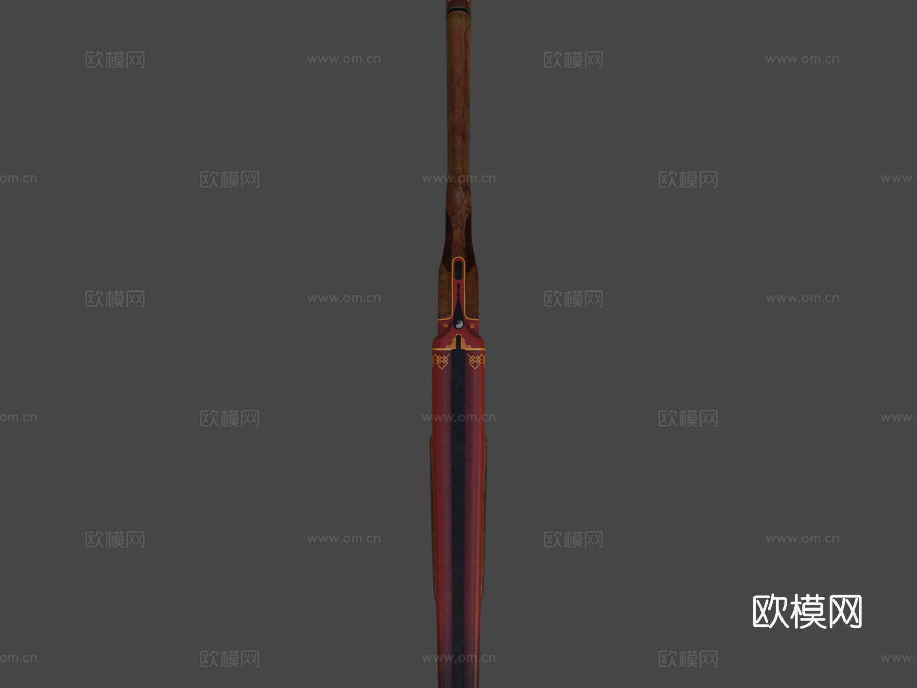 阴阳 - 双管3d模型