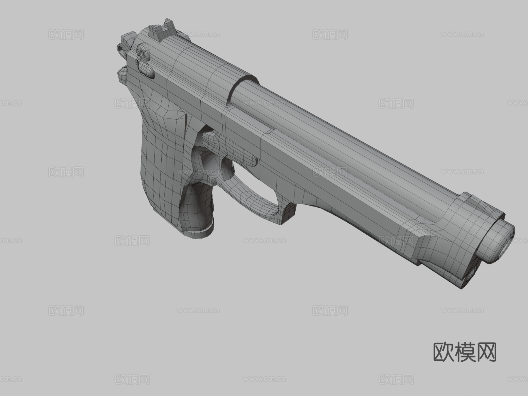 贝雷塔92FS3d模型