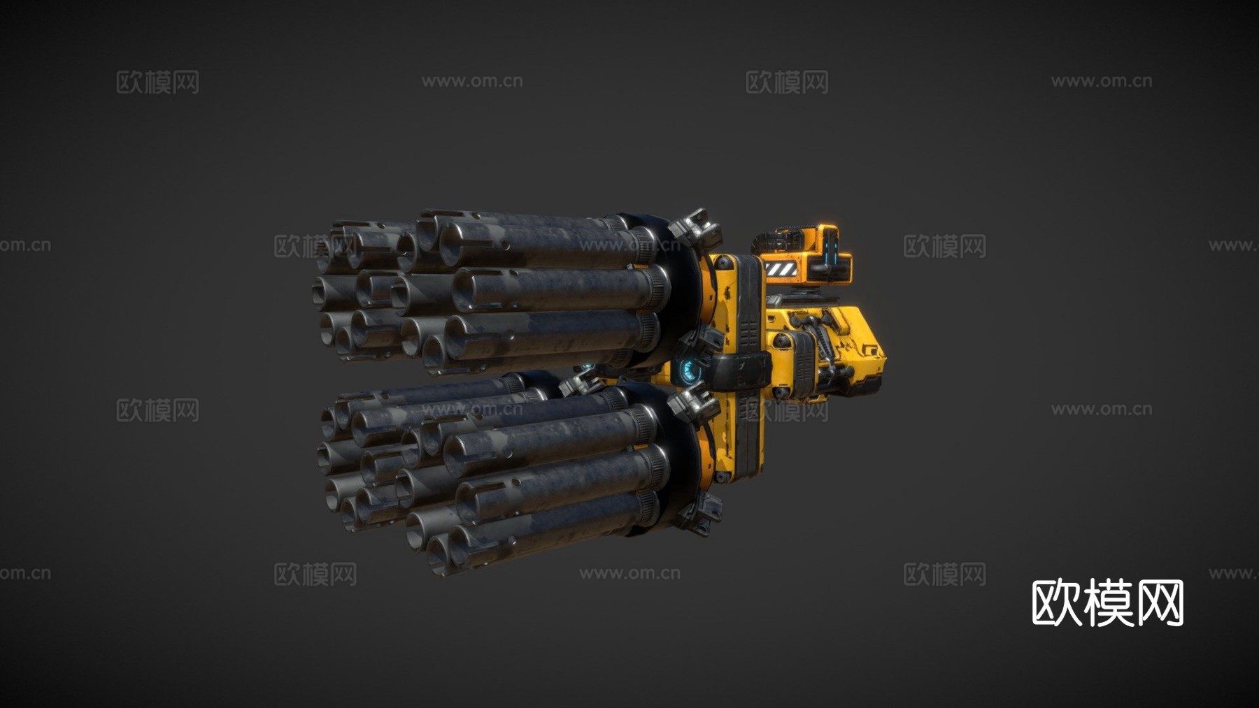 MOTHERGUNSHIP - 四管链式枪炮制造的枪su模型