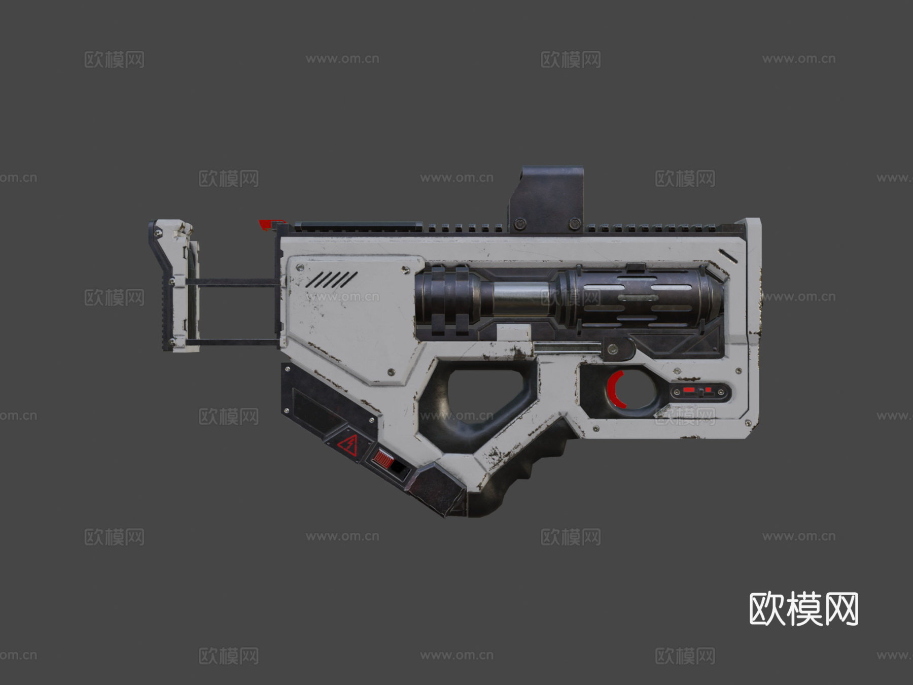 等离子手枪3d模型