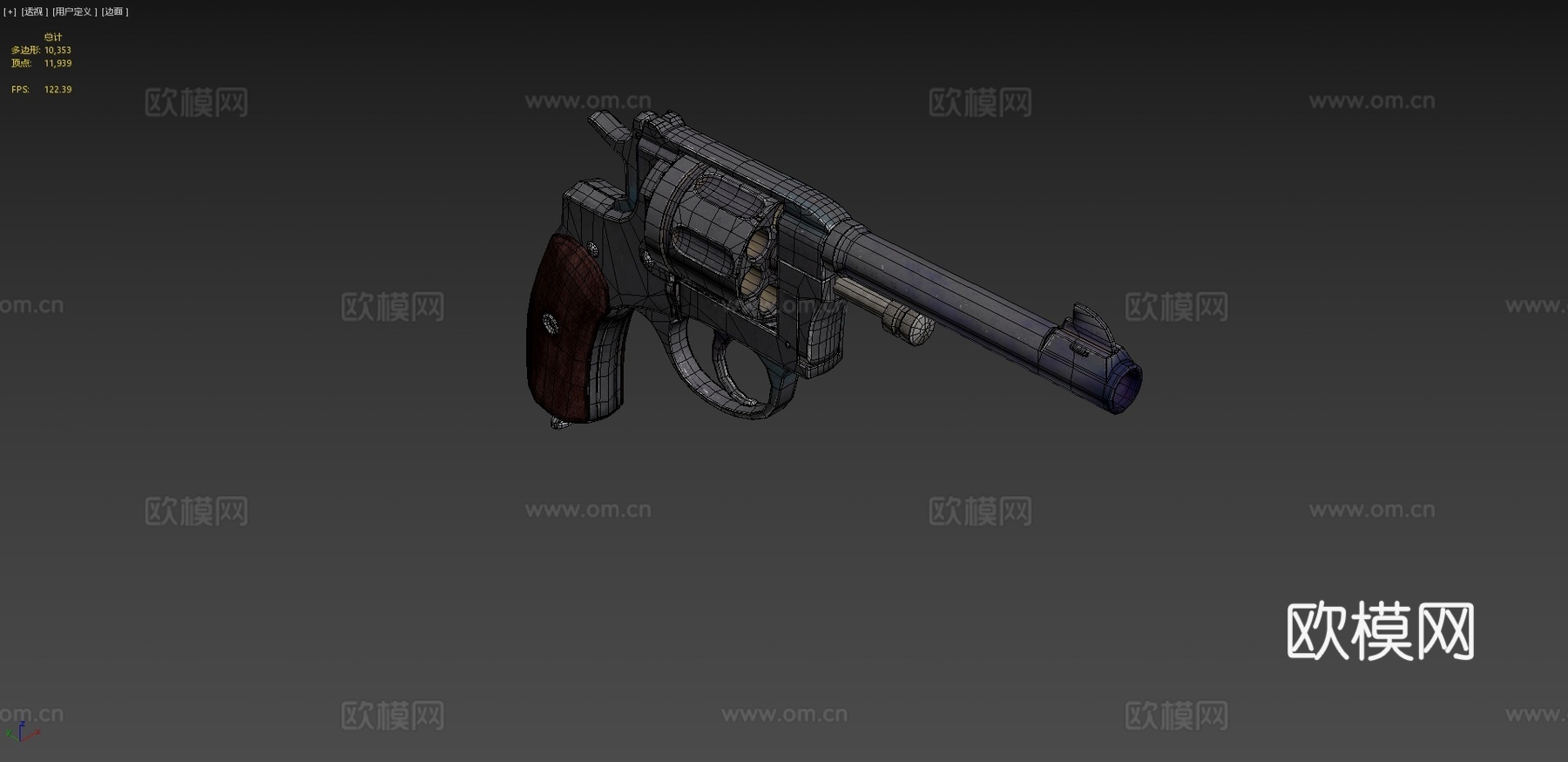 比利时1910摇摆式 [测试v1.0，求批评]3d模型