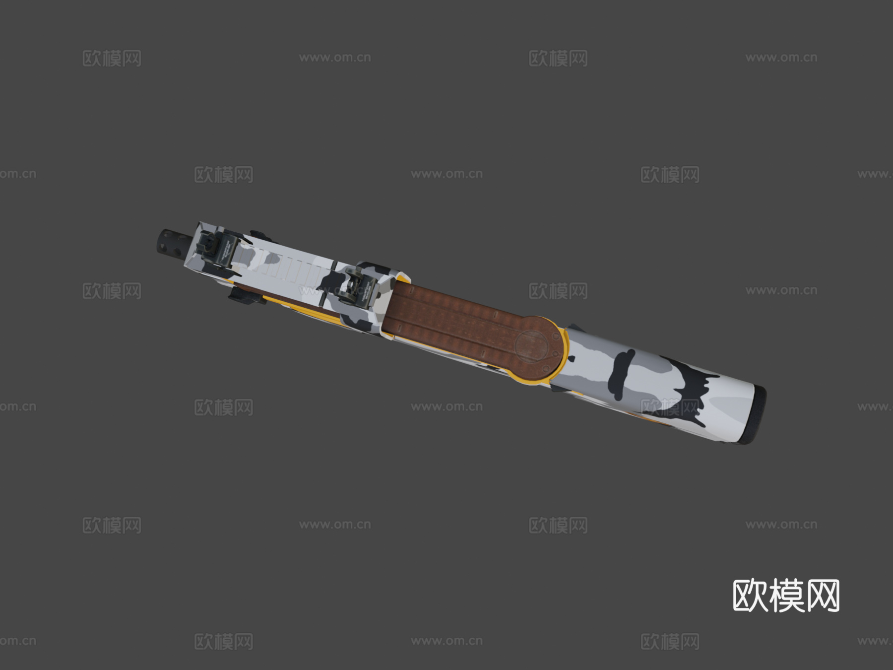 P90对峙3d模型