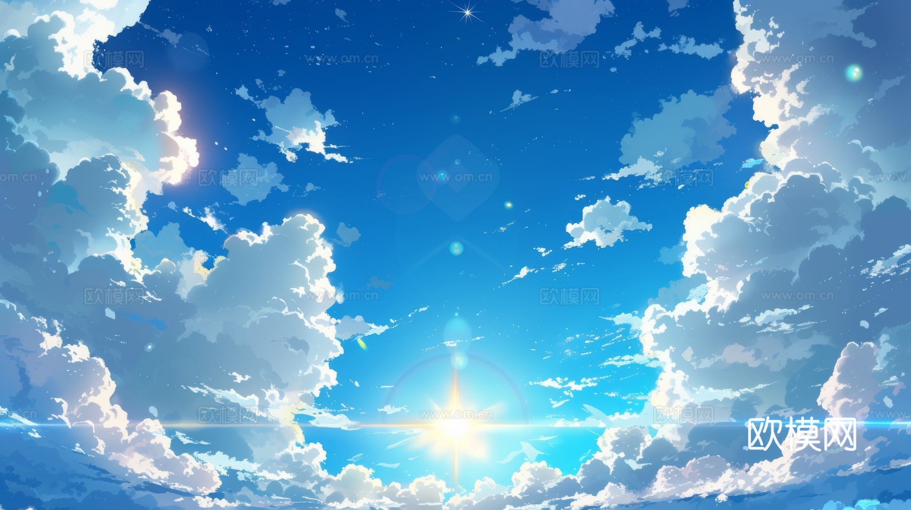 外景天空蓝天白云