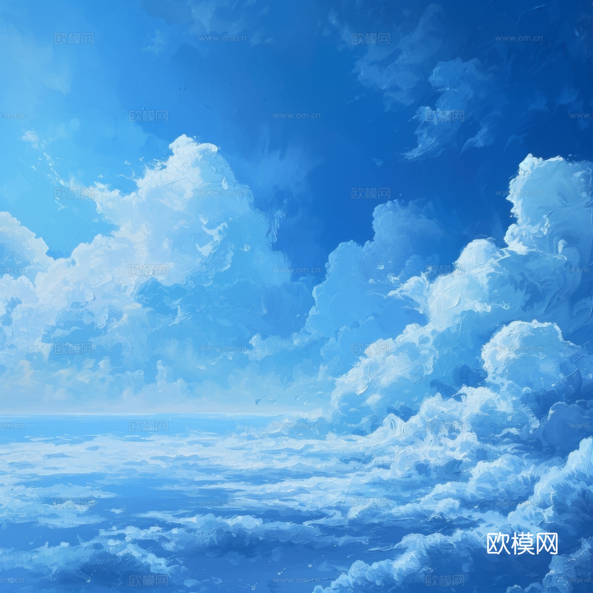 外景天空蓝天白云