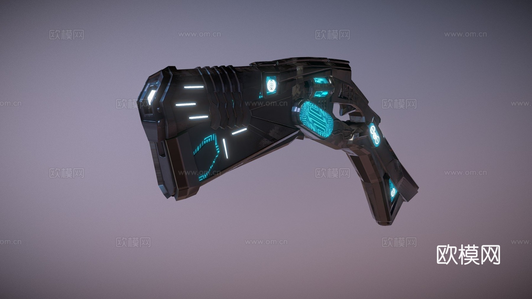 未来枪3d模型