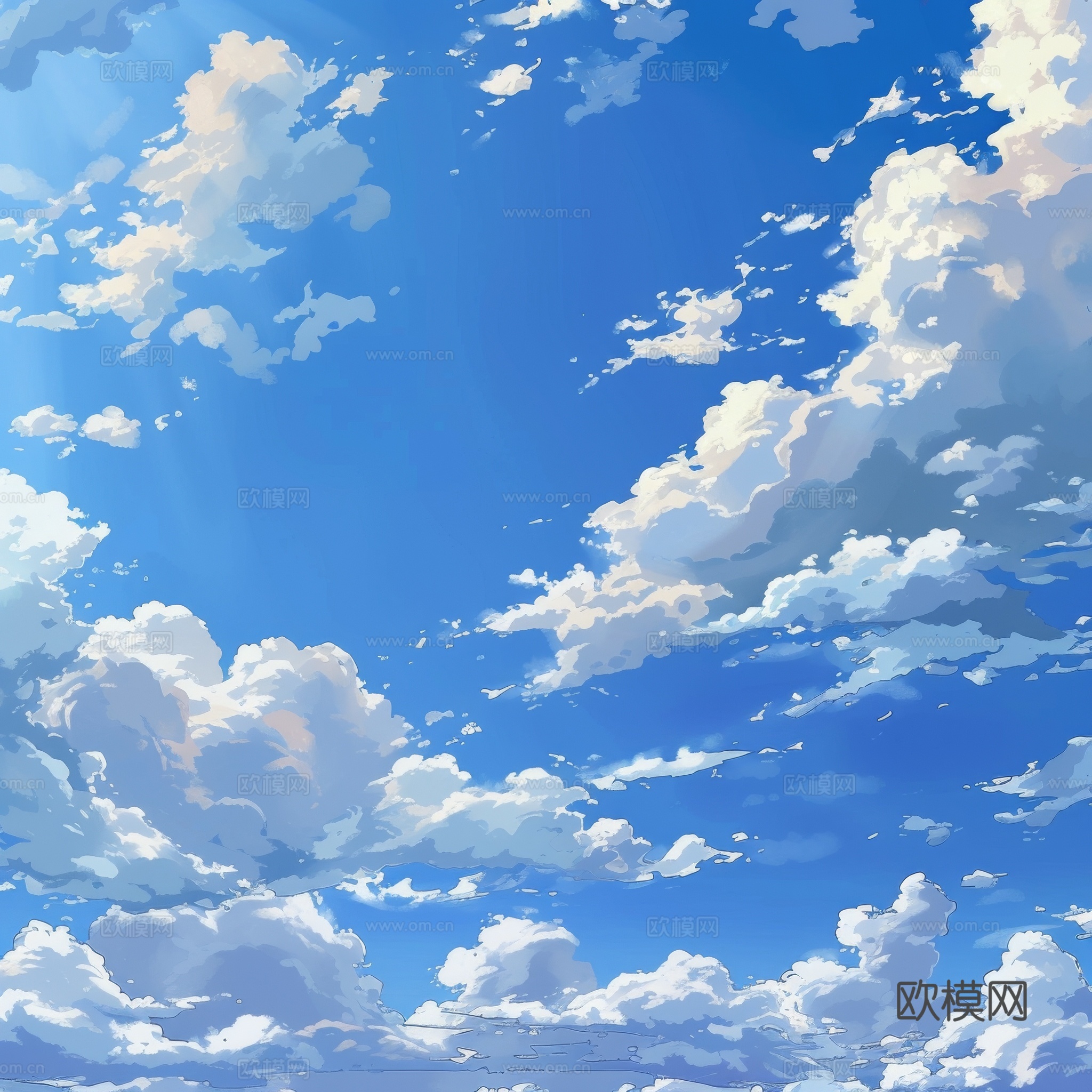 外景天空蓝天白云