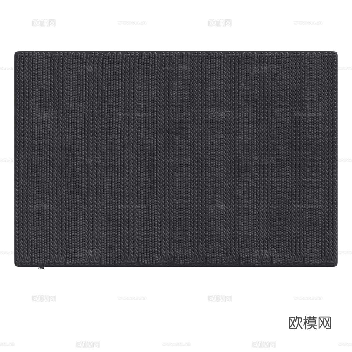 现代极简布艺地毯3d模型