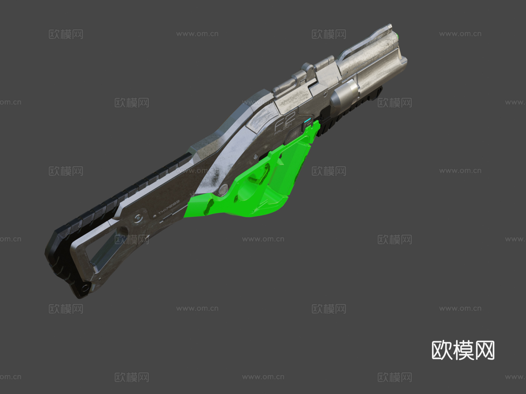 突击步枪F2猎鹰3d模型