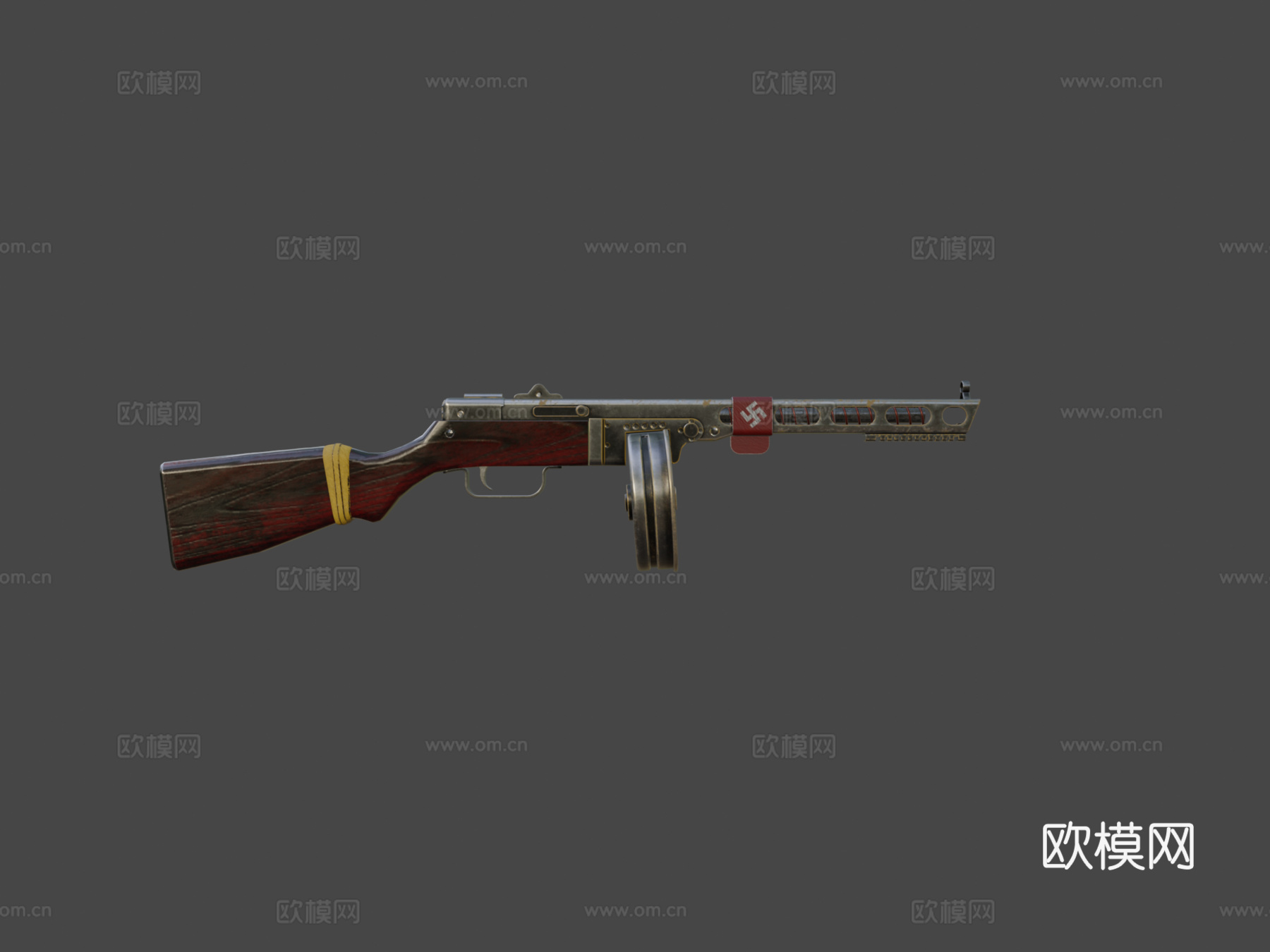 PPSH-2 改装3d模型