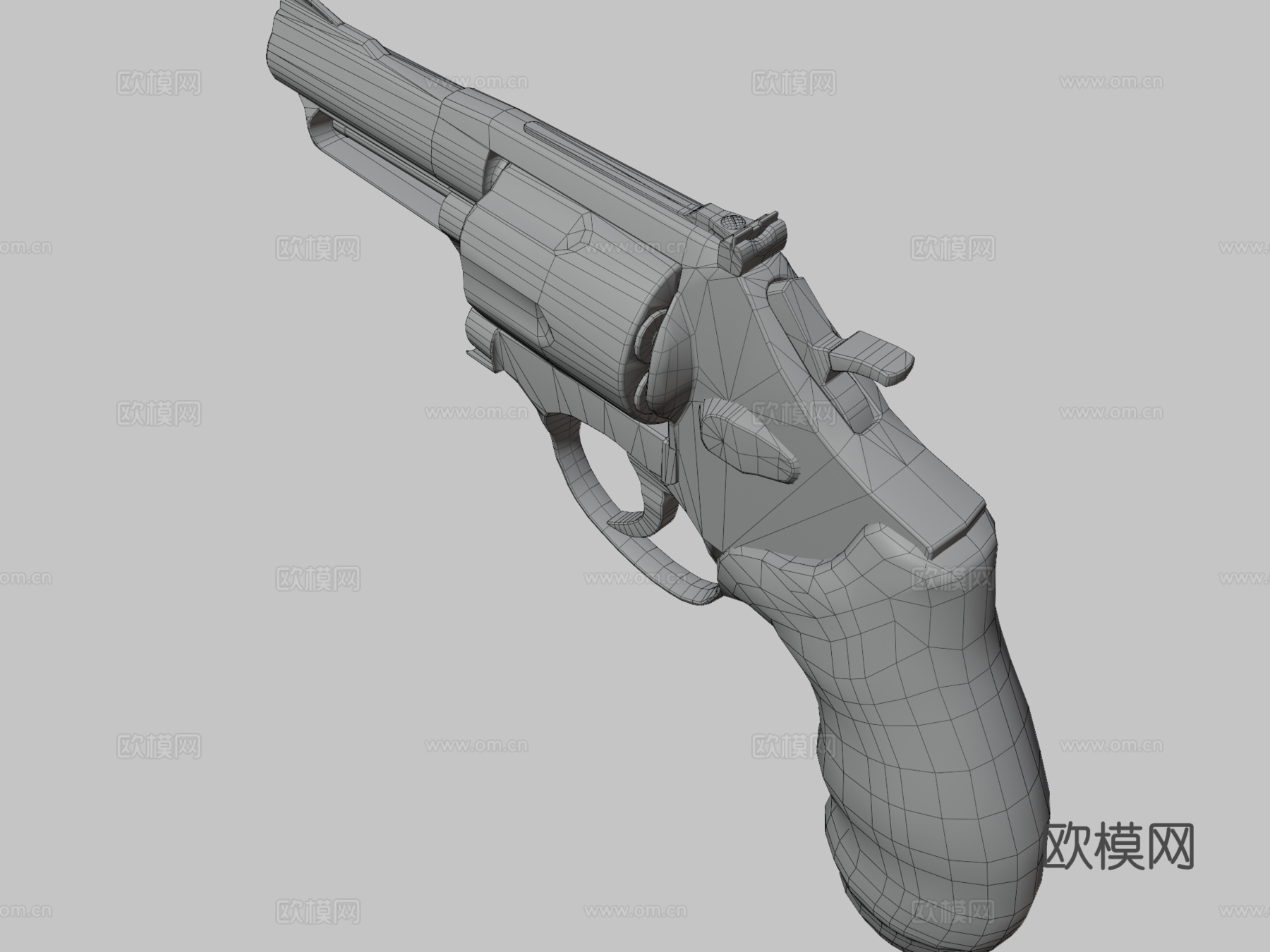S&amp;W 66-8左轮手枪su模型su模型