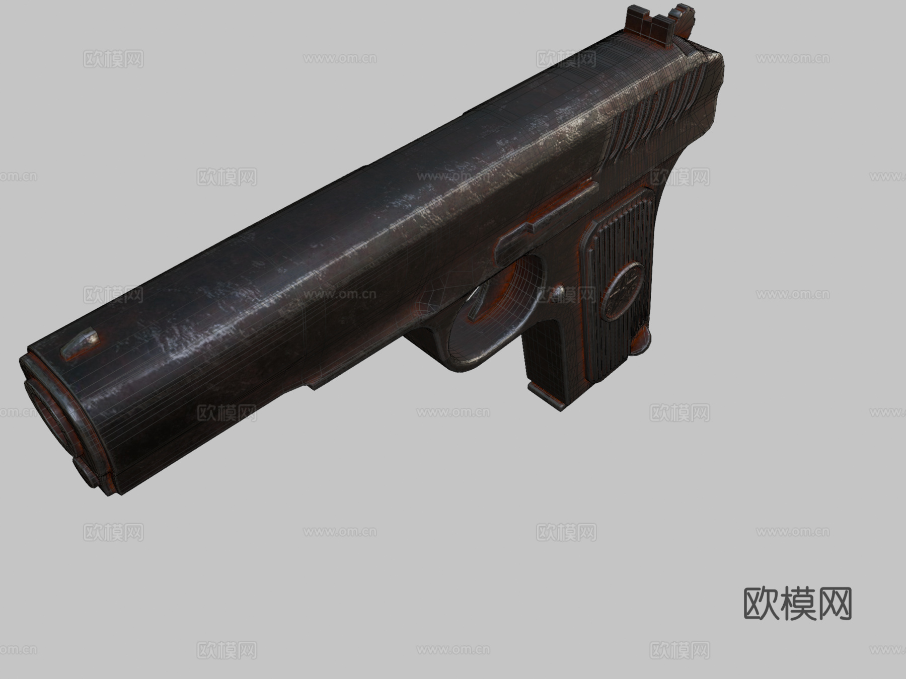 TT-30手枪（俄罗斯半自动手枪）Retopsu模型