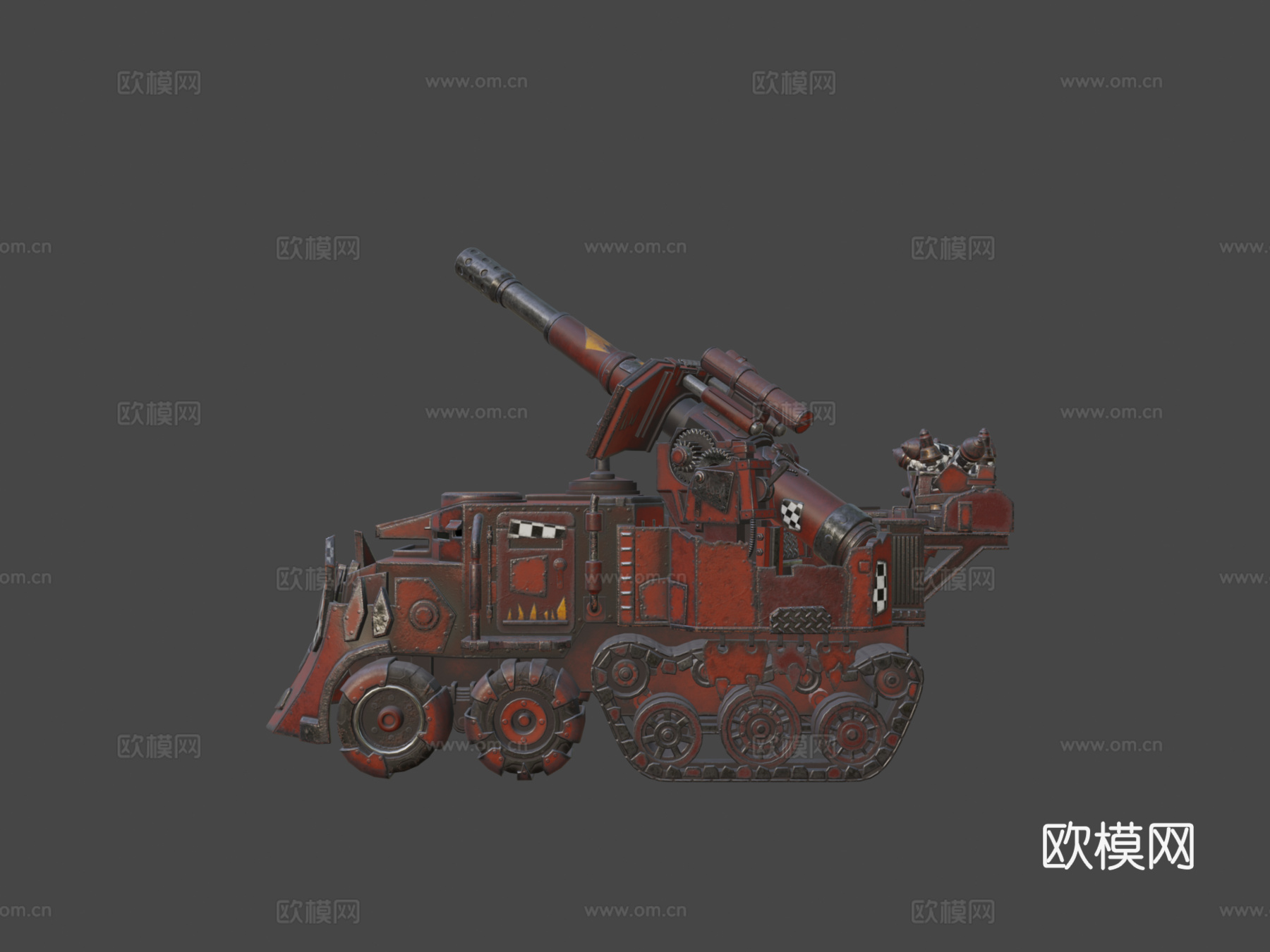战锤40K_兽人战斗车_粉丝艺术3d模型