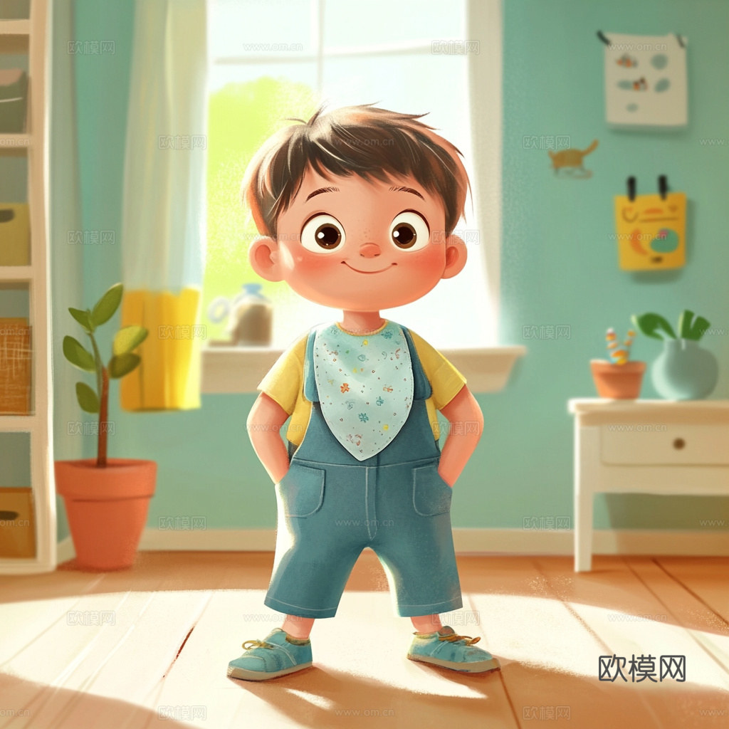 童趣卡通儿童房人物挂画