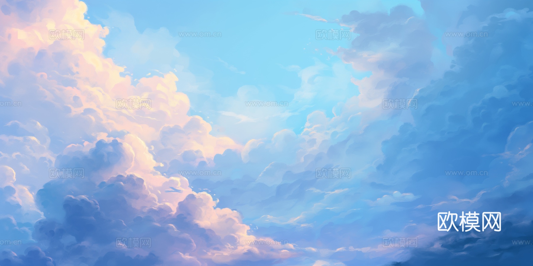 外景天空蓝天白云