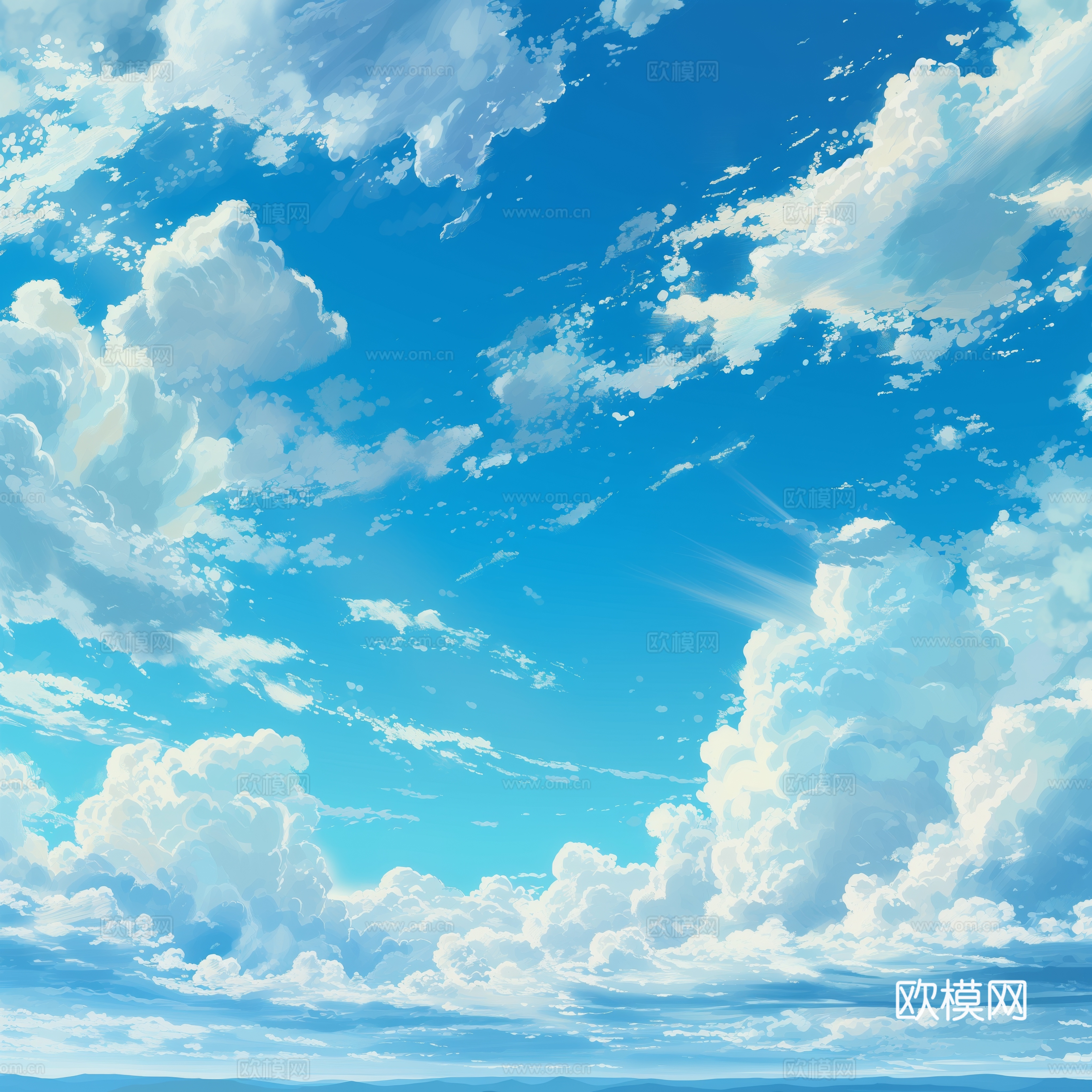 外景天空蓝天白云下载（渲染图8）