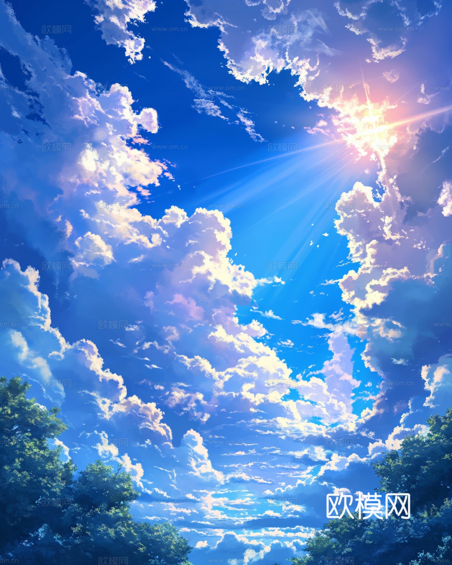外景天空蓝天白云