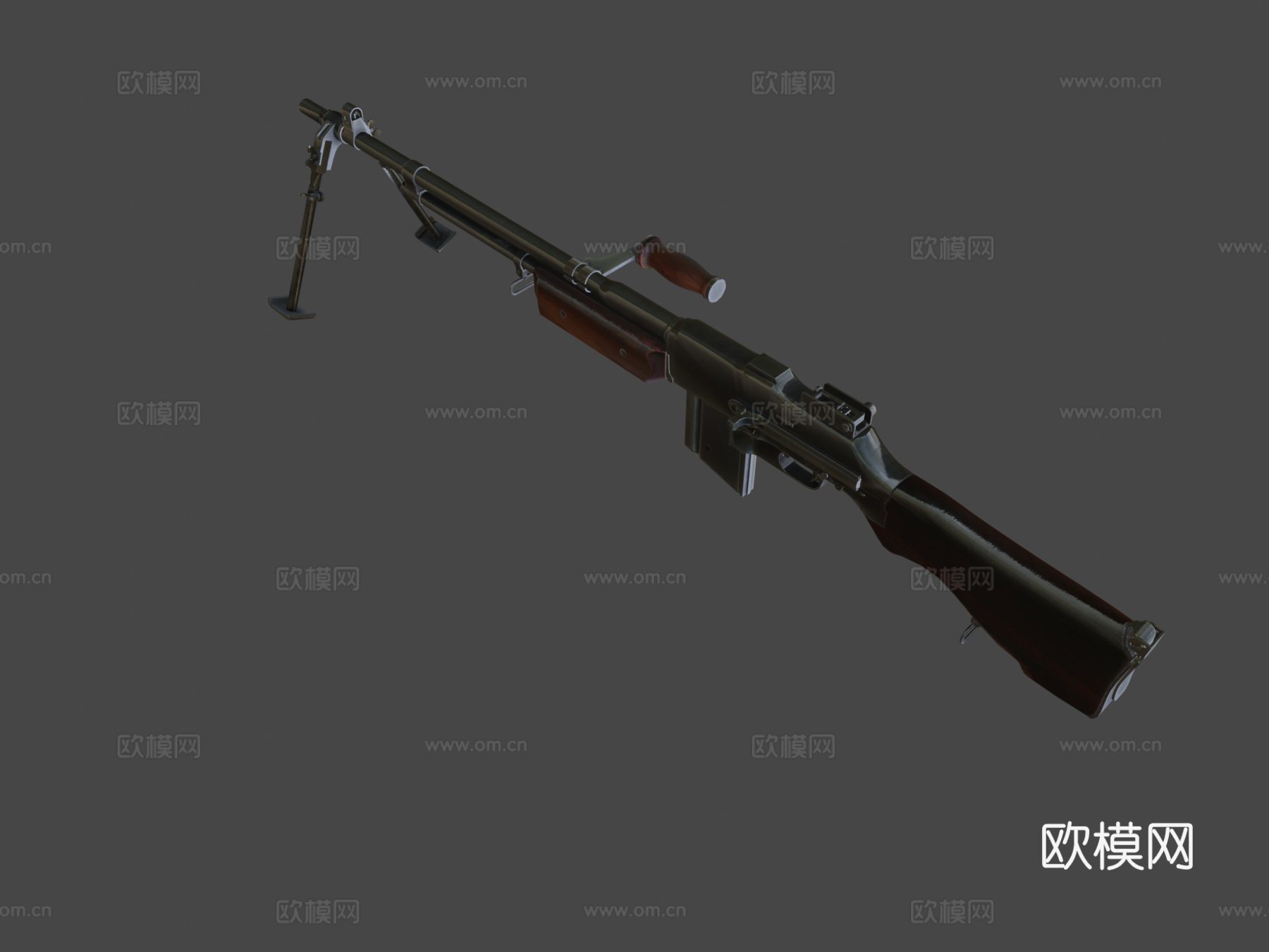 勃朗宁自动步枪M19183d模型