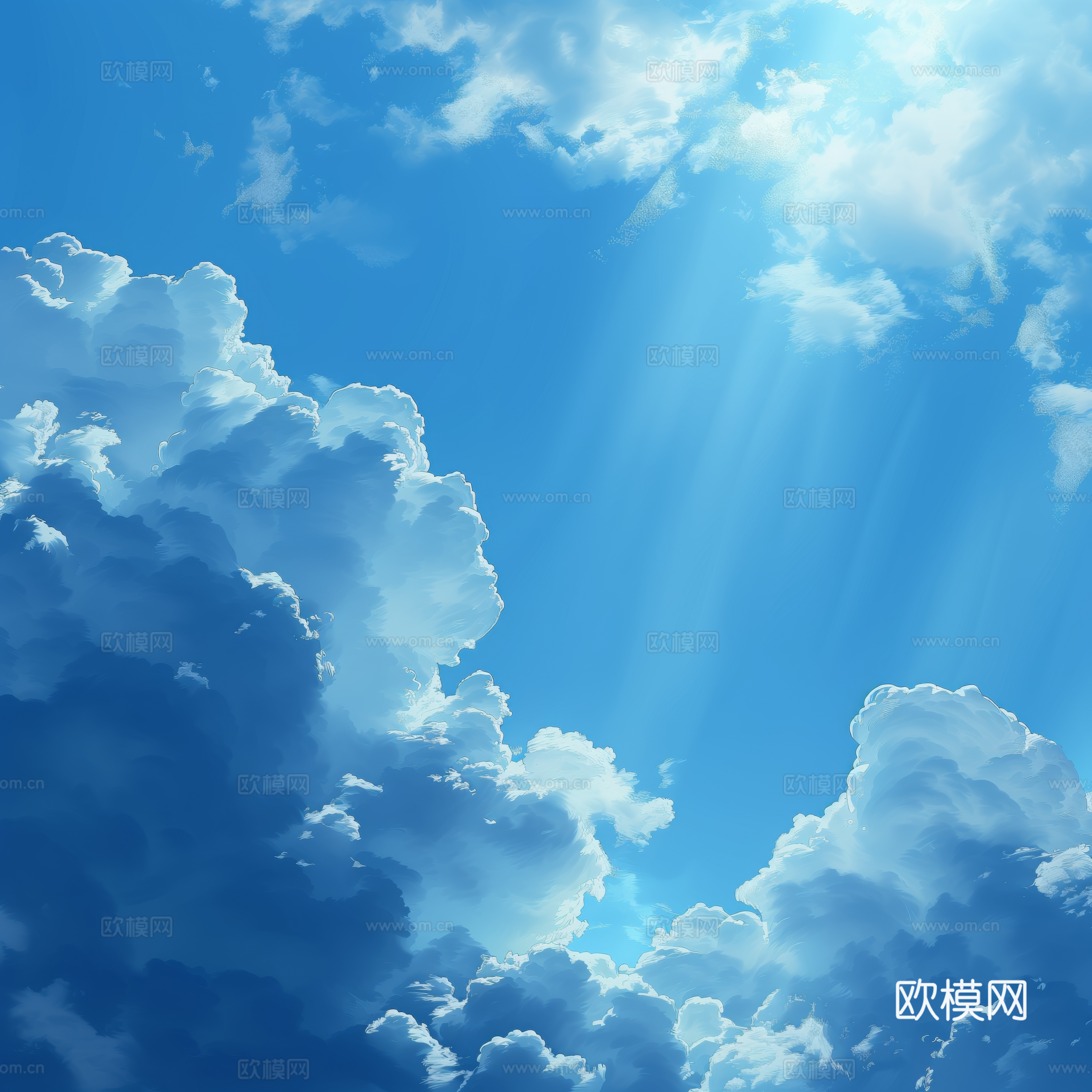 外景天空蓝天白云