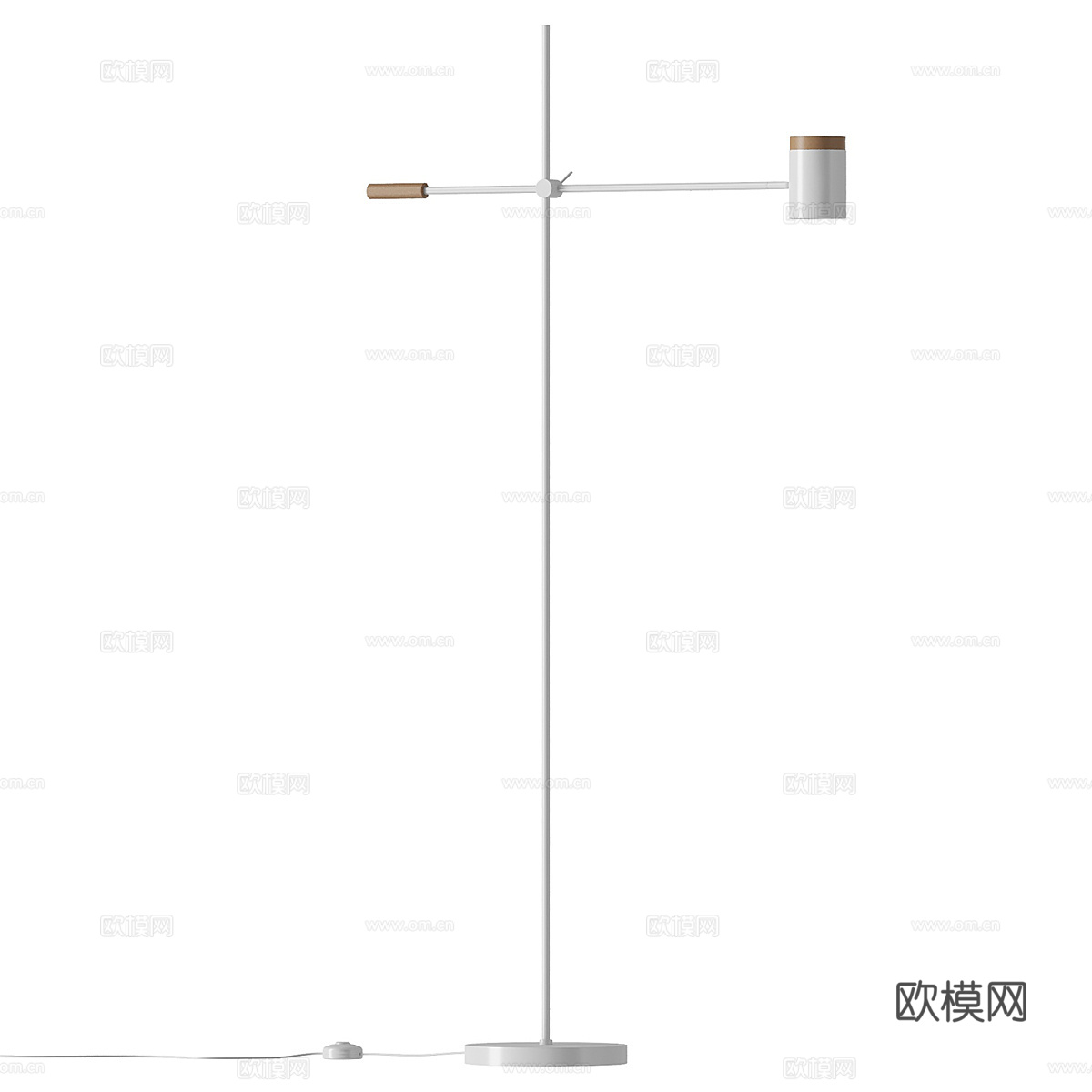 现代极简落地灯3d模型