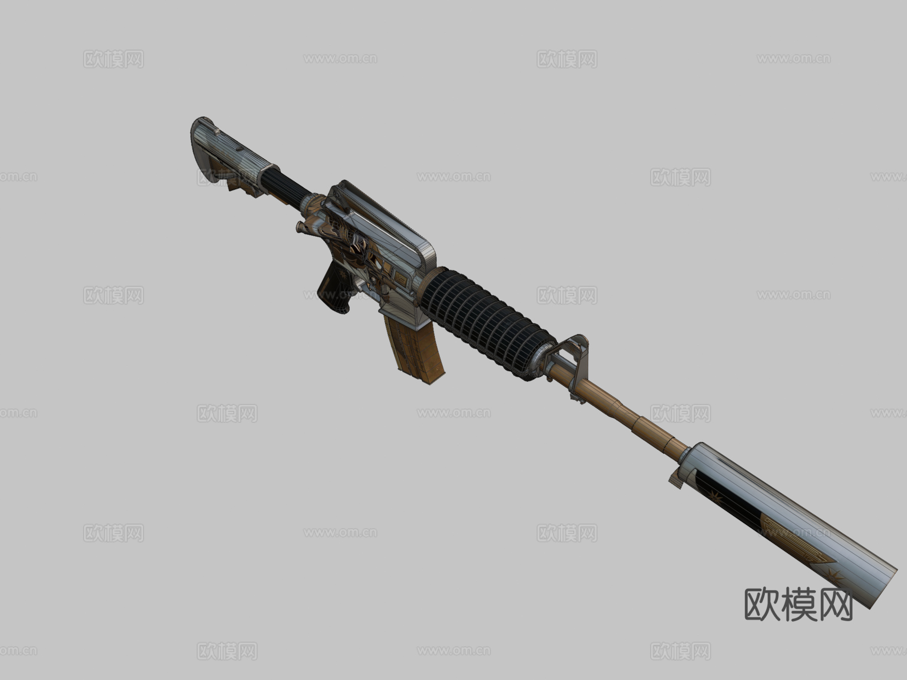 M4A1S - 国王之光3d模型