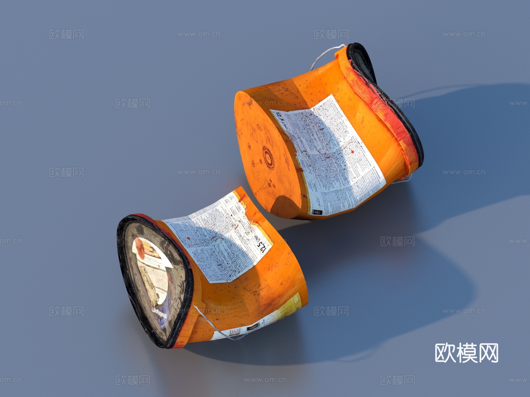 油罐 铁罐 铁桶 油桶3d模型