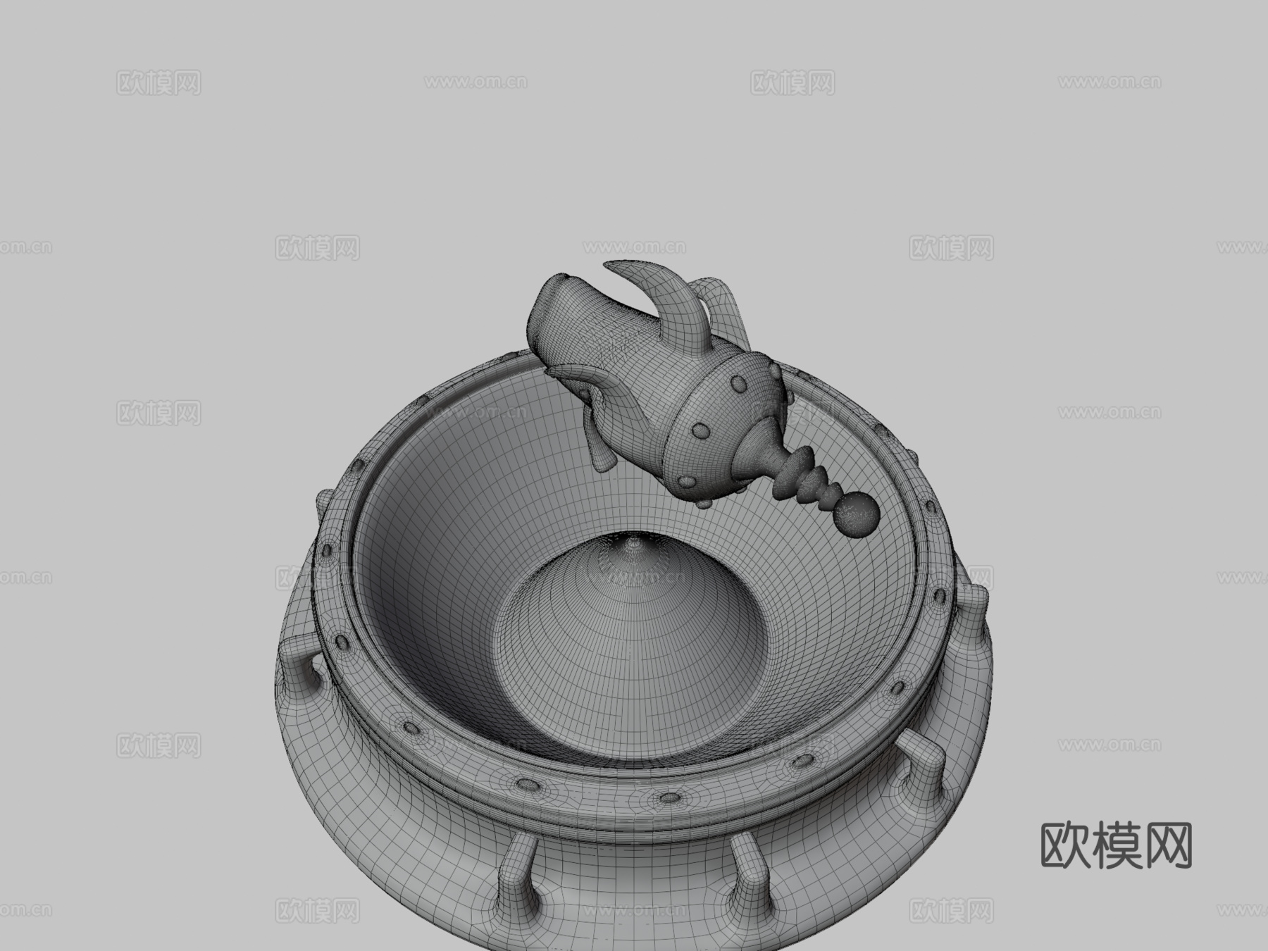 太空王牌枪3d模型
