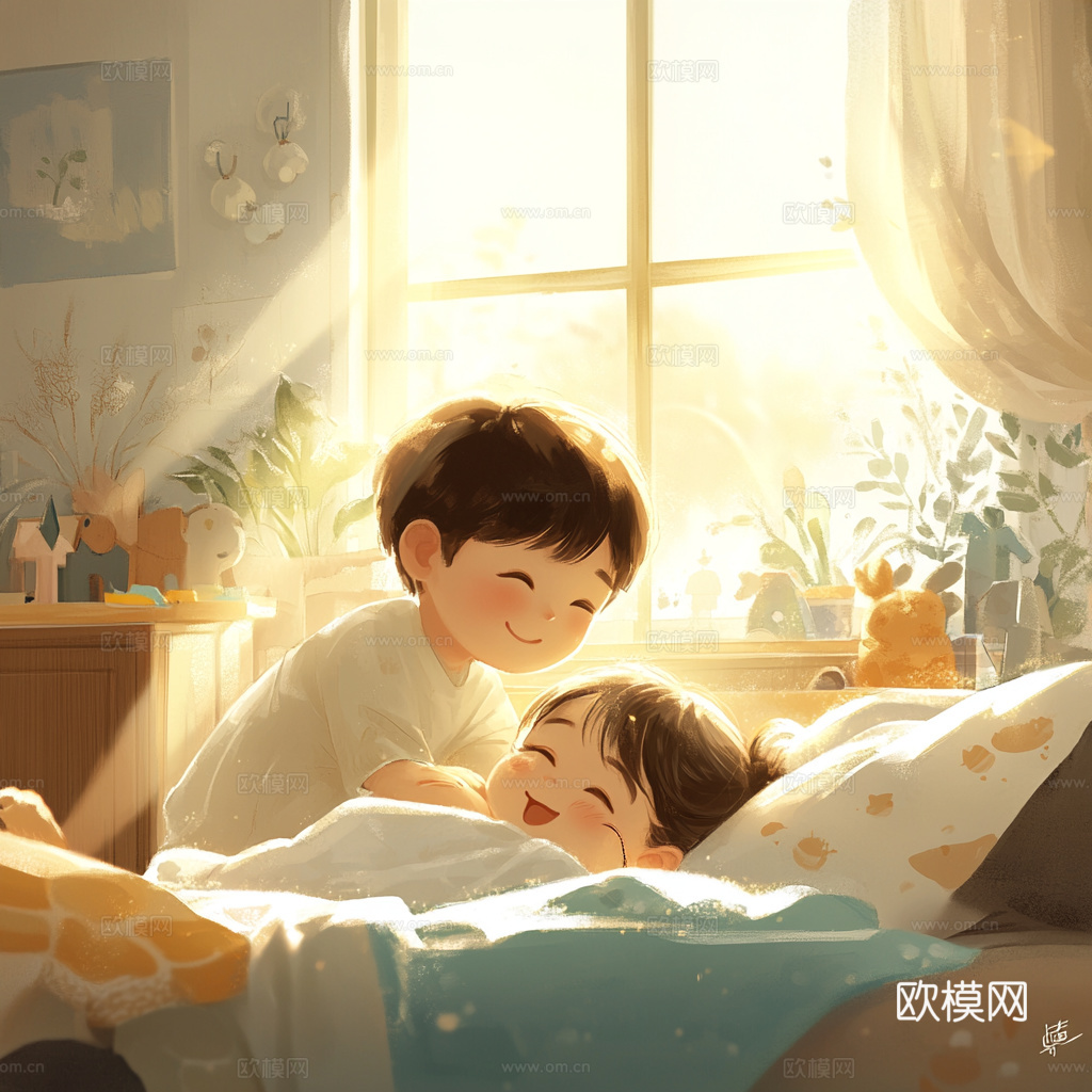 童趣卡通儿童房人物挂画