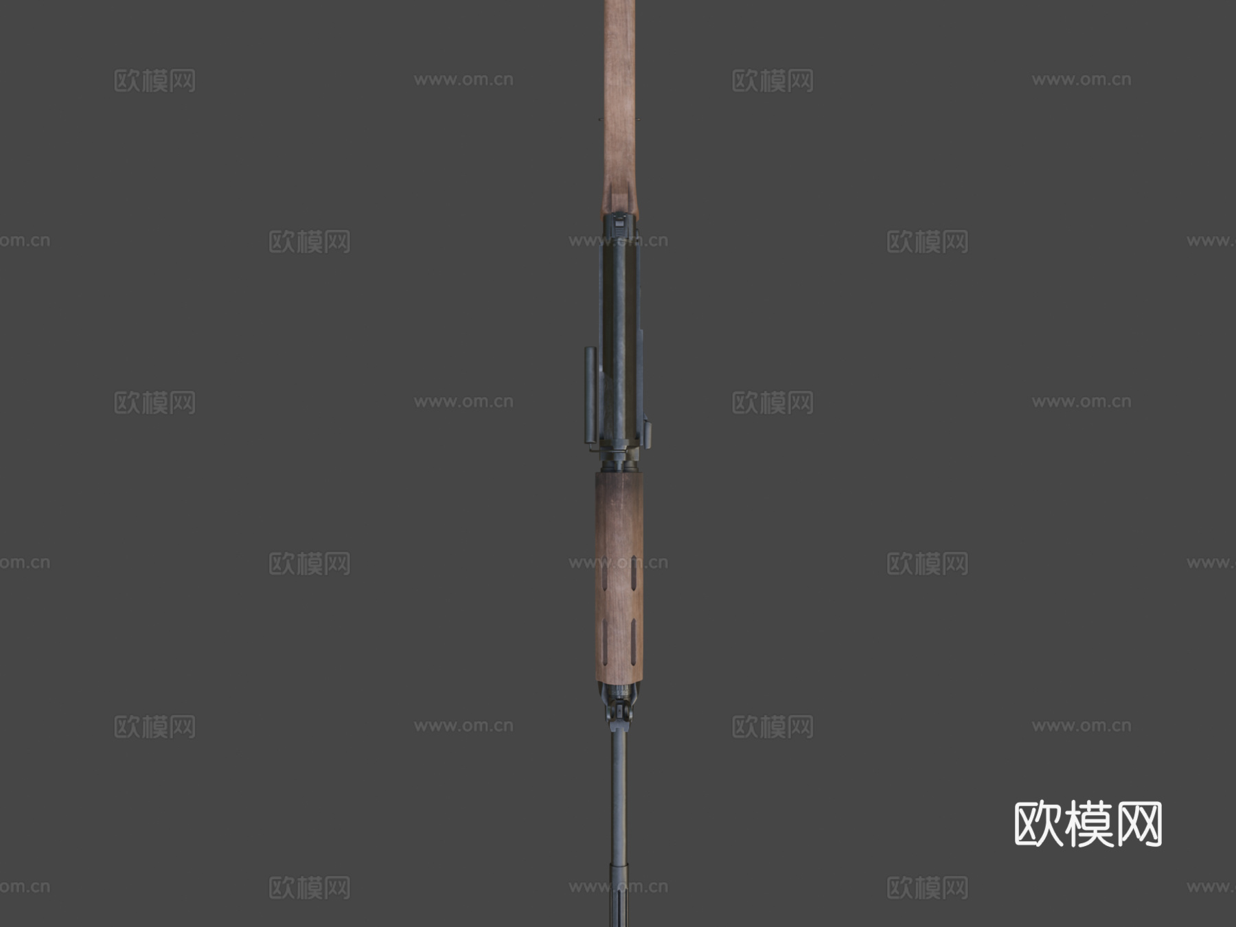 FN FAL 7.62mm木制版本3d模型