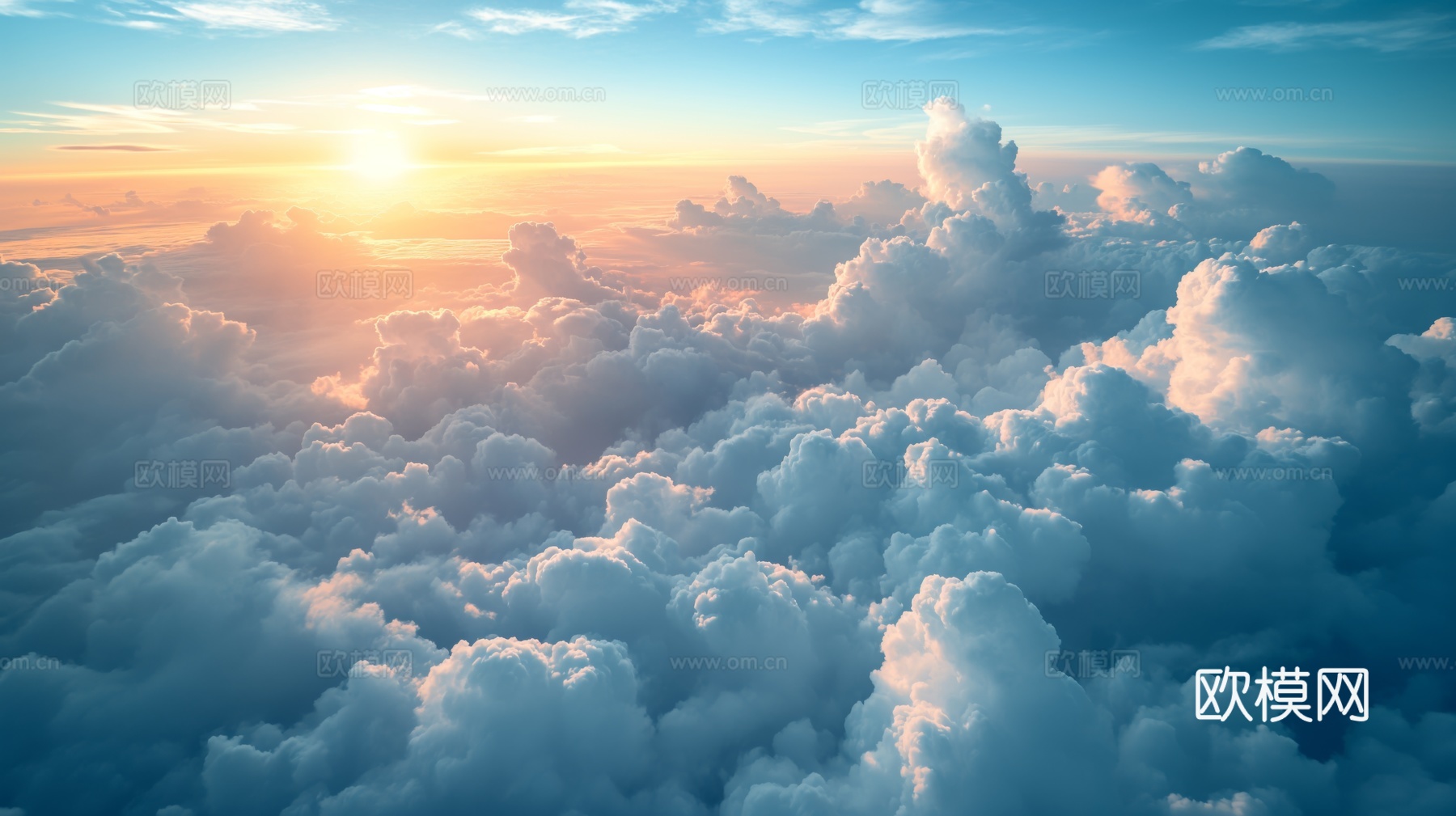 外景天空蓝天白云