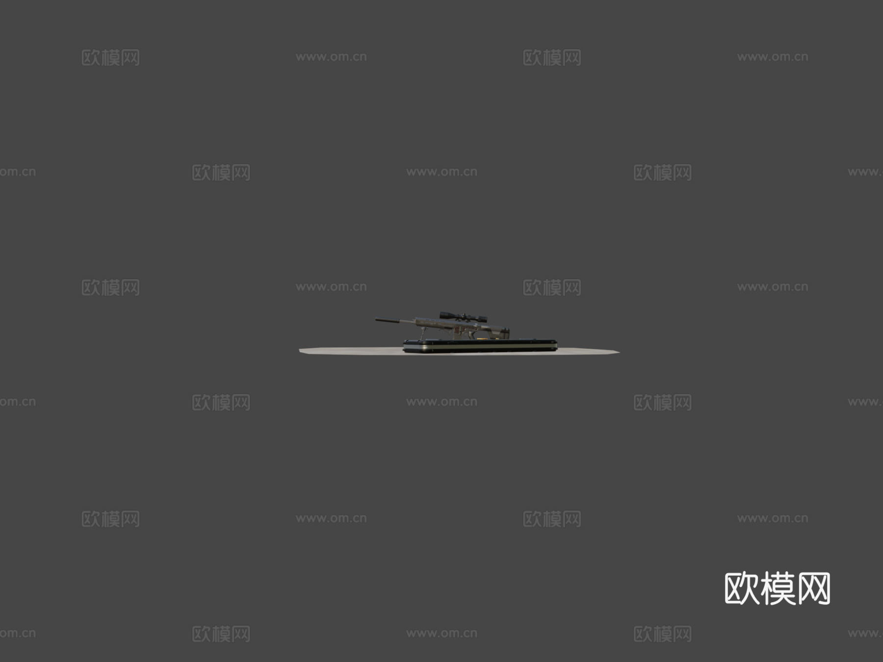 寂静玫瑰步枪3d模型