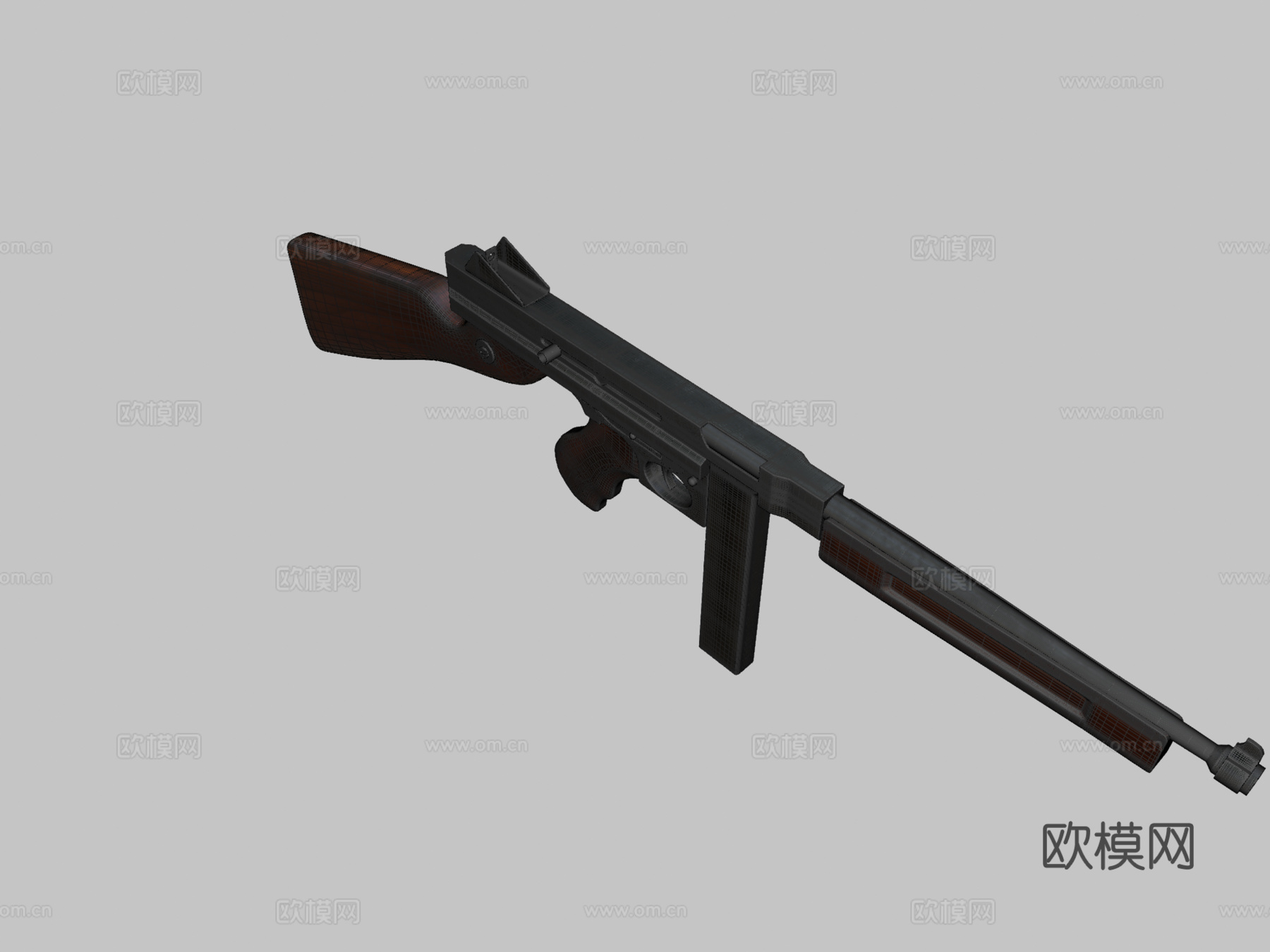 汤普森M1A1su模型