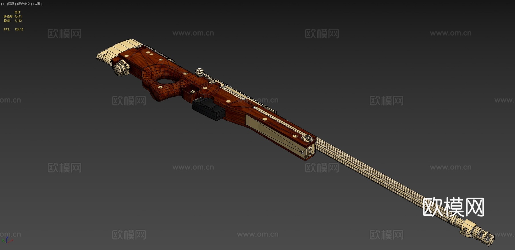 金色板 - AWM - PUBGsu模型