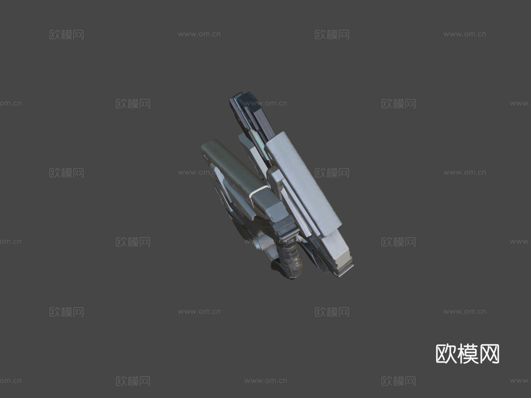电磁枪su模型下载（渲染图6）