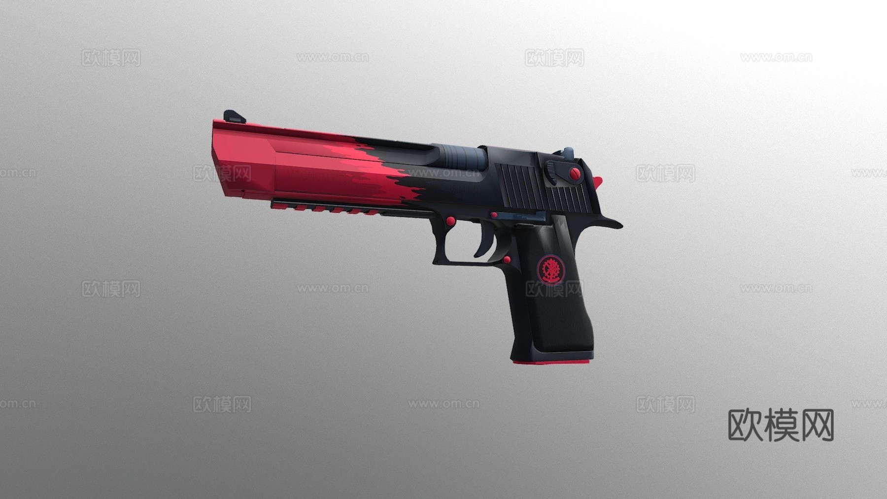 沙漠之鹰 - 溅射狂欢3d模型