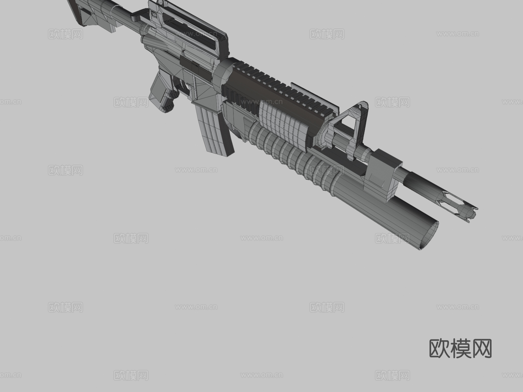 M4A1 SOPMOD3d模型
