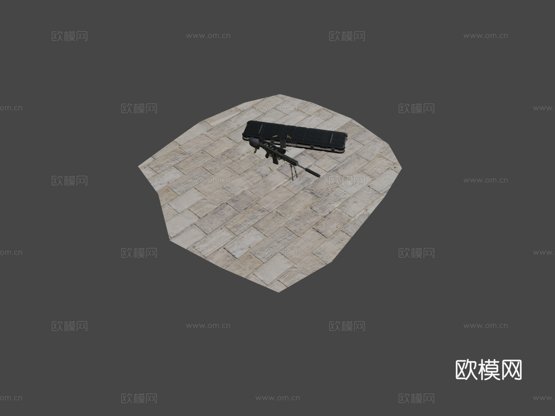 寂静玫瑰步枪3d模型