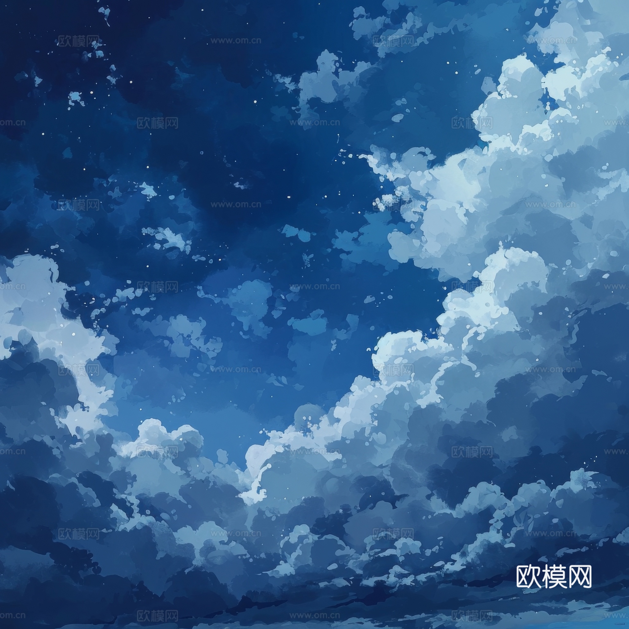 外景天空蓝天白云