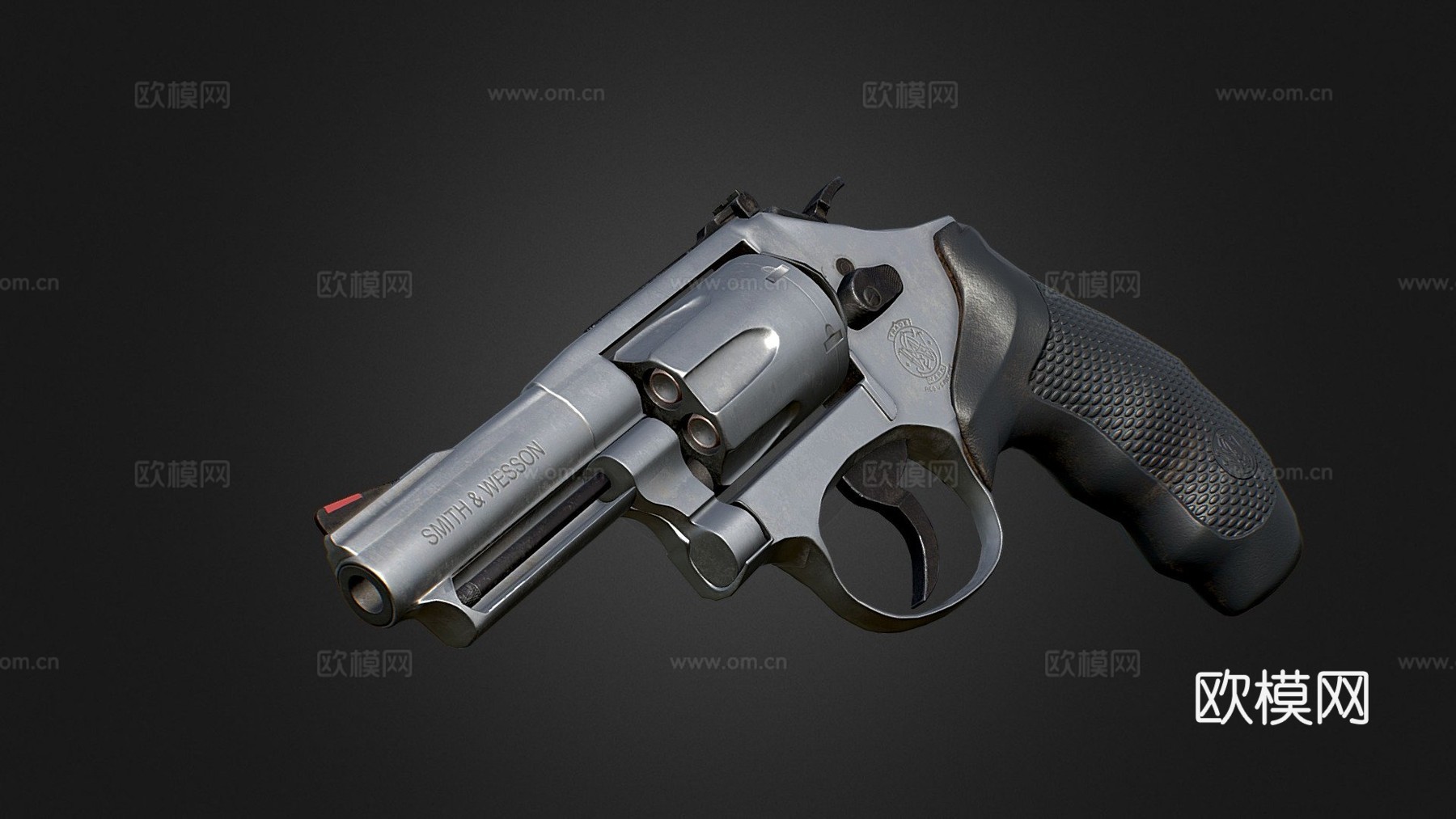 S&amp;W 66-8左轮手枪su模型su模型