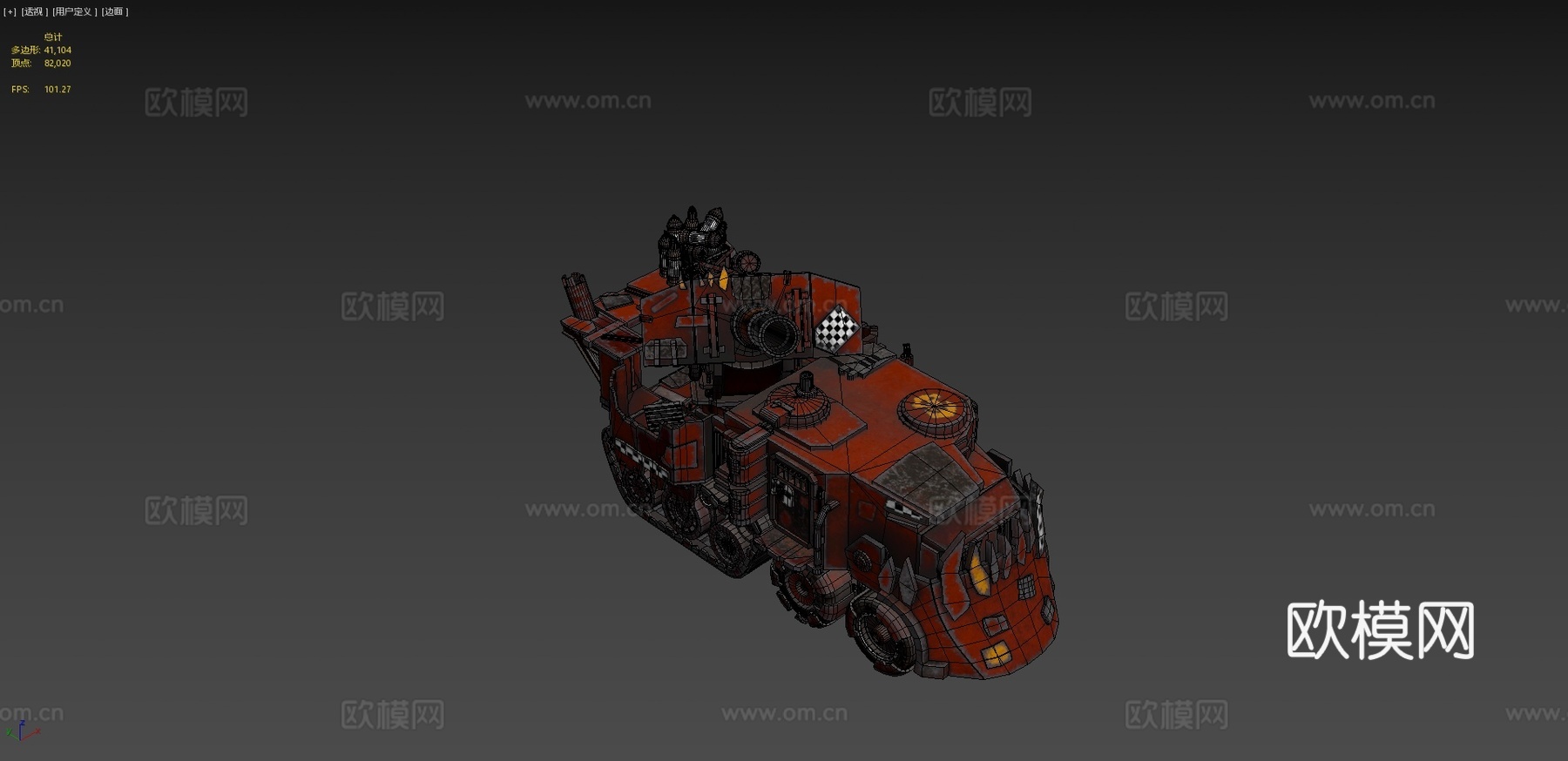 战锤40K_兽人战斗车_粉丝艺术3d模型