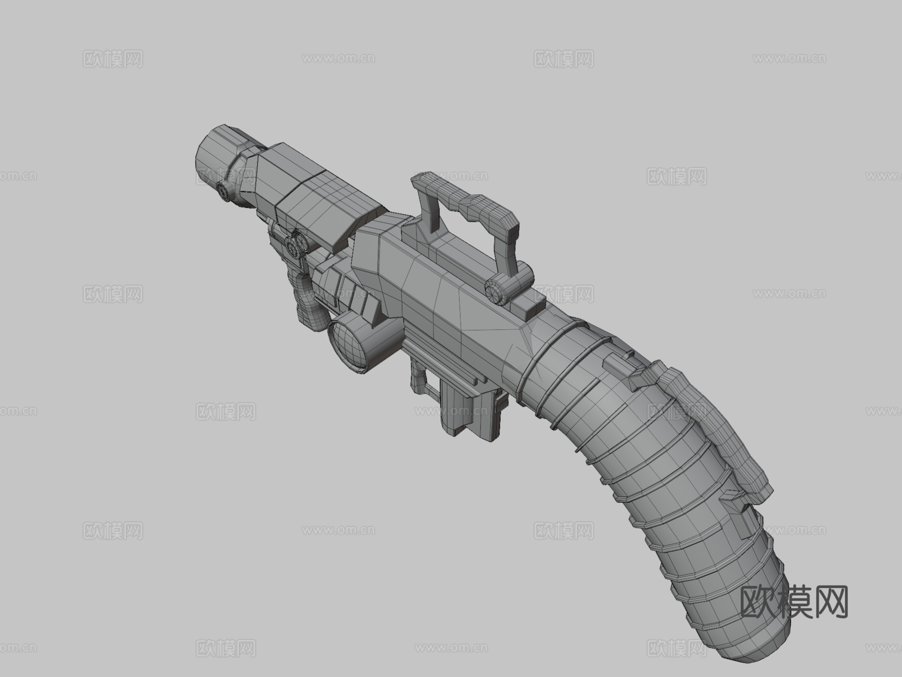 科幻枪3d模型