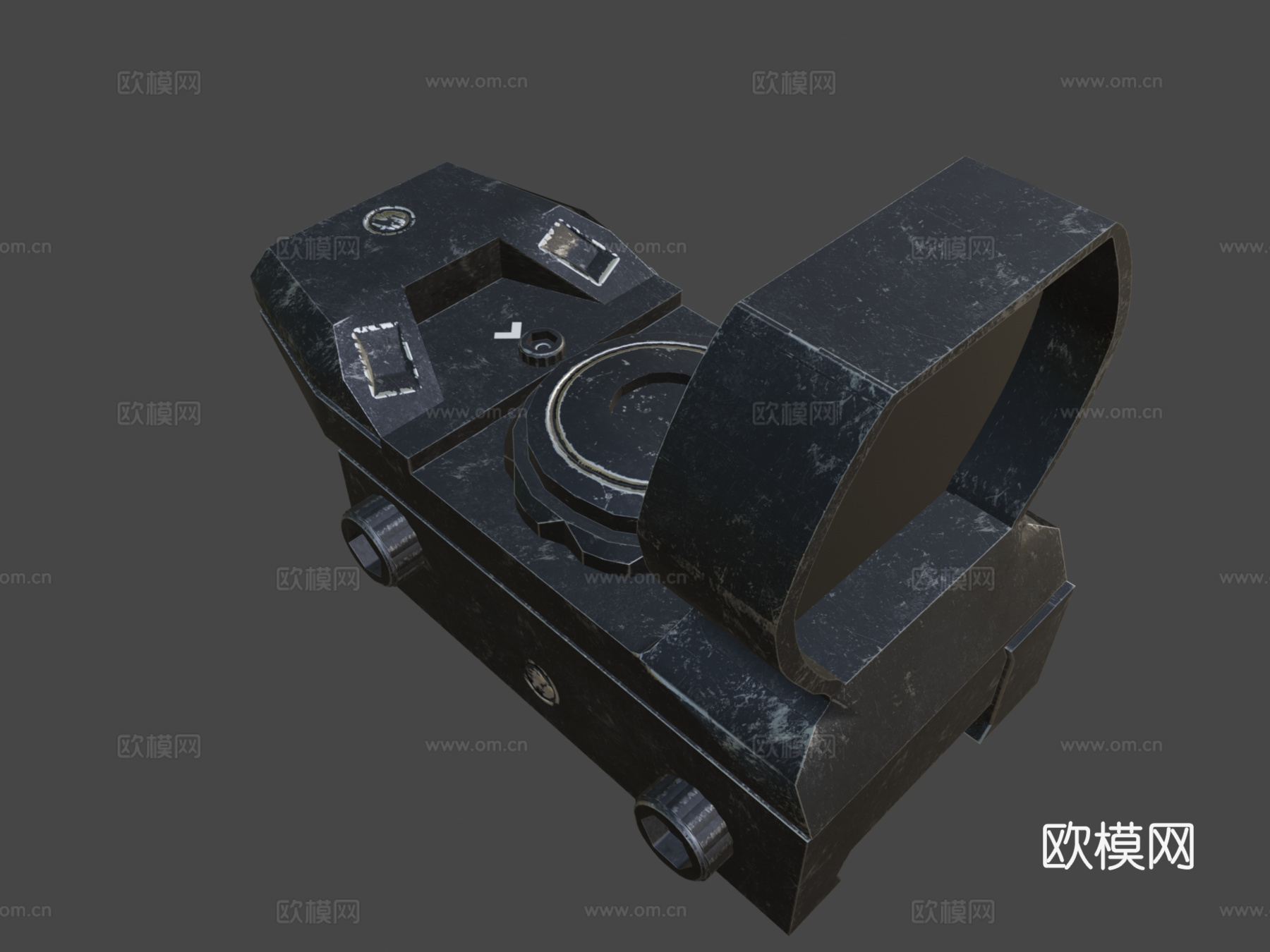 红点瞄准镜3d模型