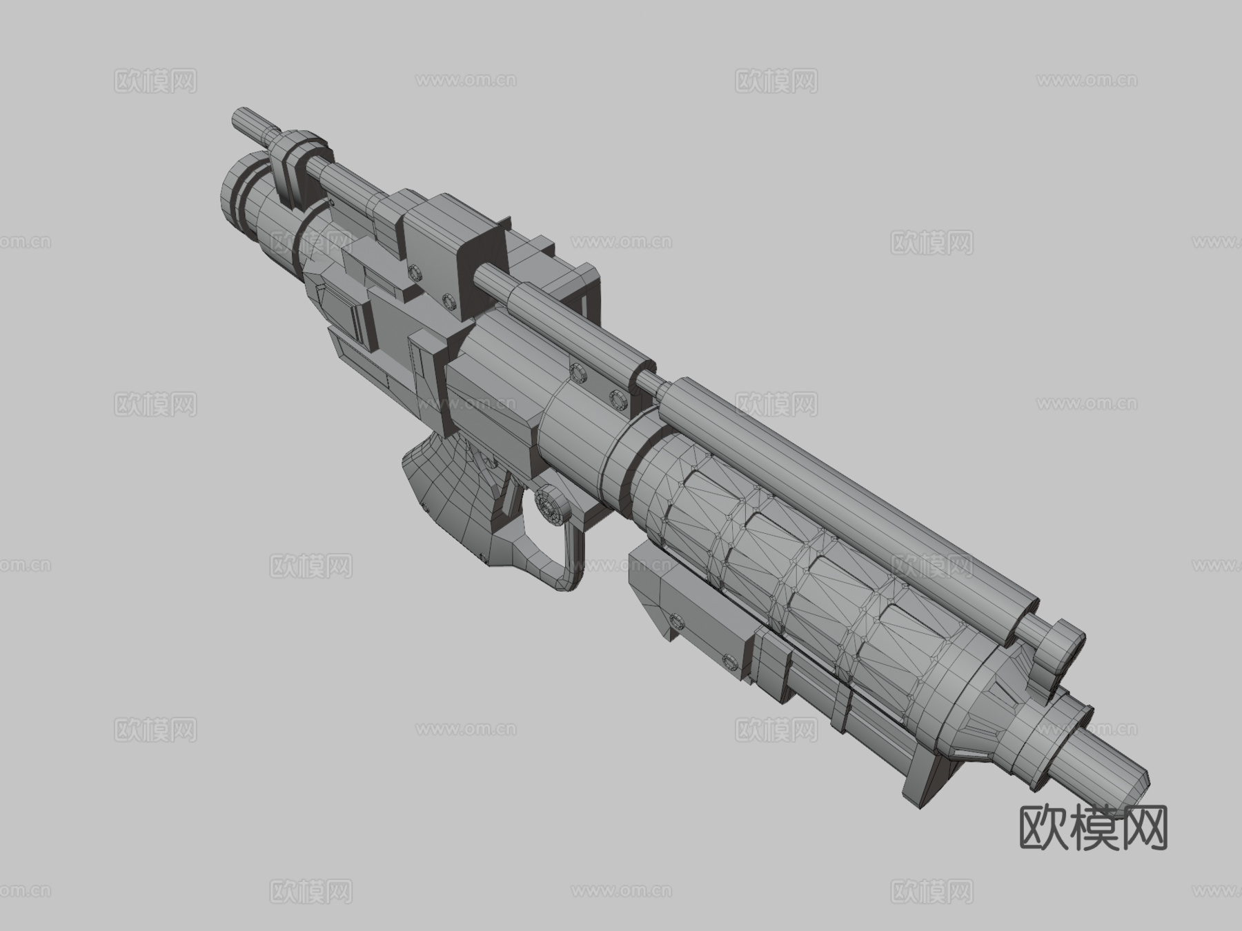 星球大战战斗机器人E5爆破枪su模型
