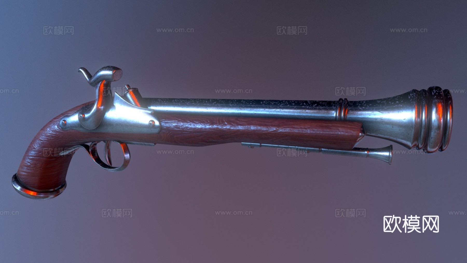 火绳枪3d模型