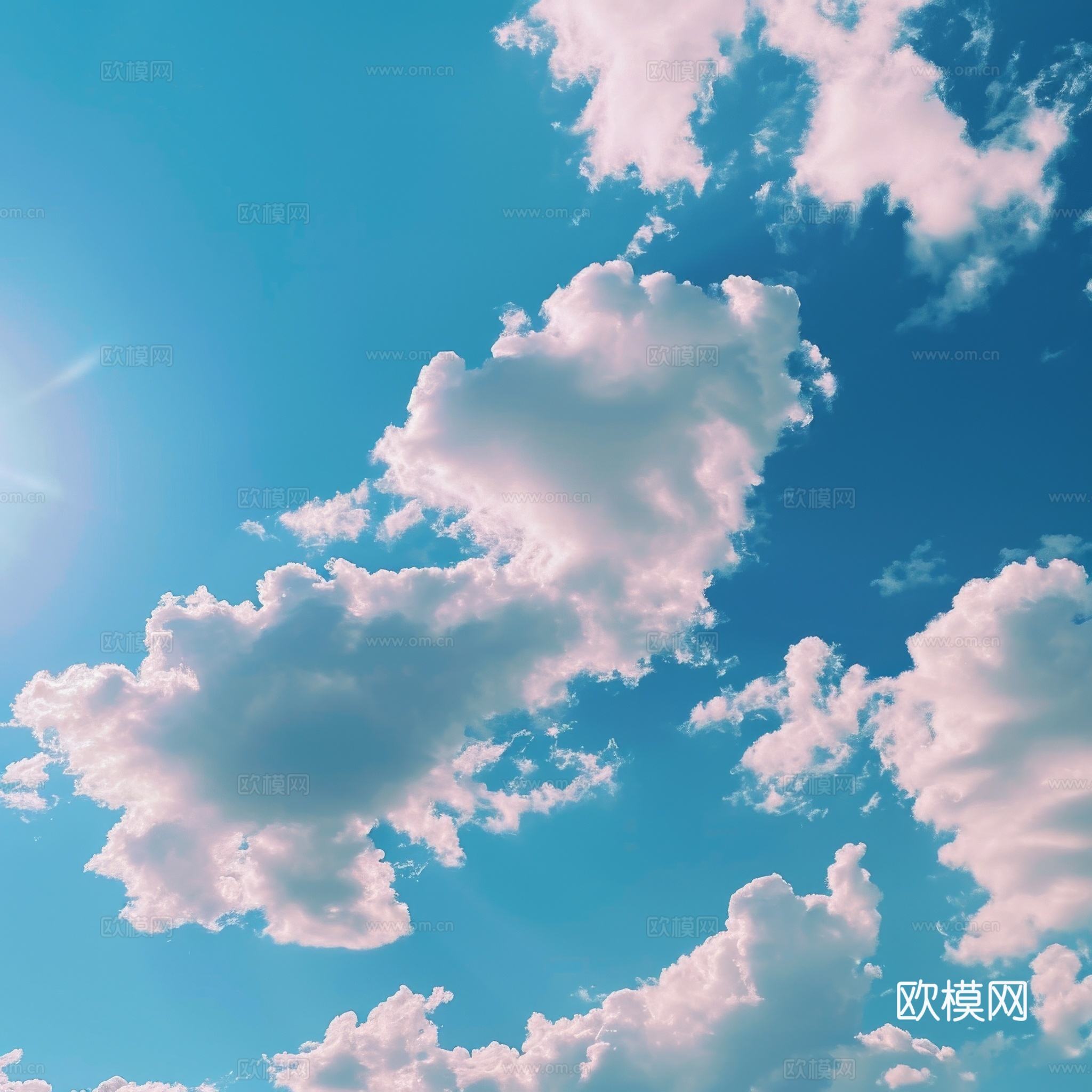 外景天空蓝天白云