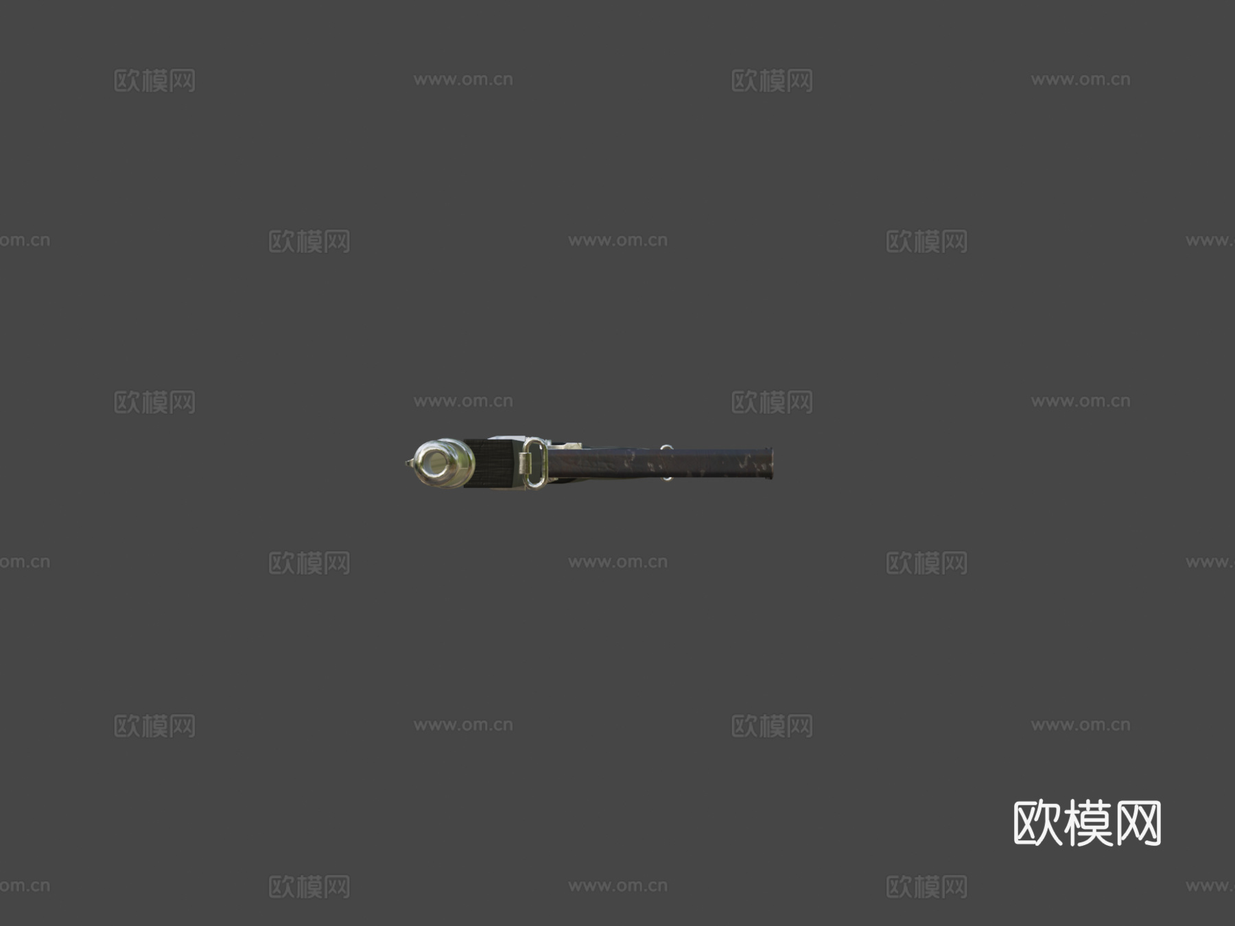 银色板 - 汤姆森枪 - PUBG3d模型