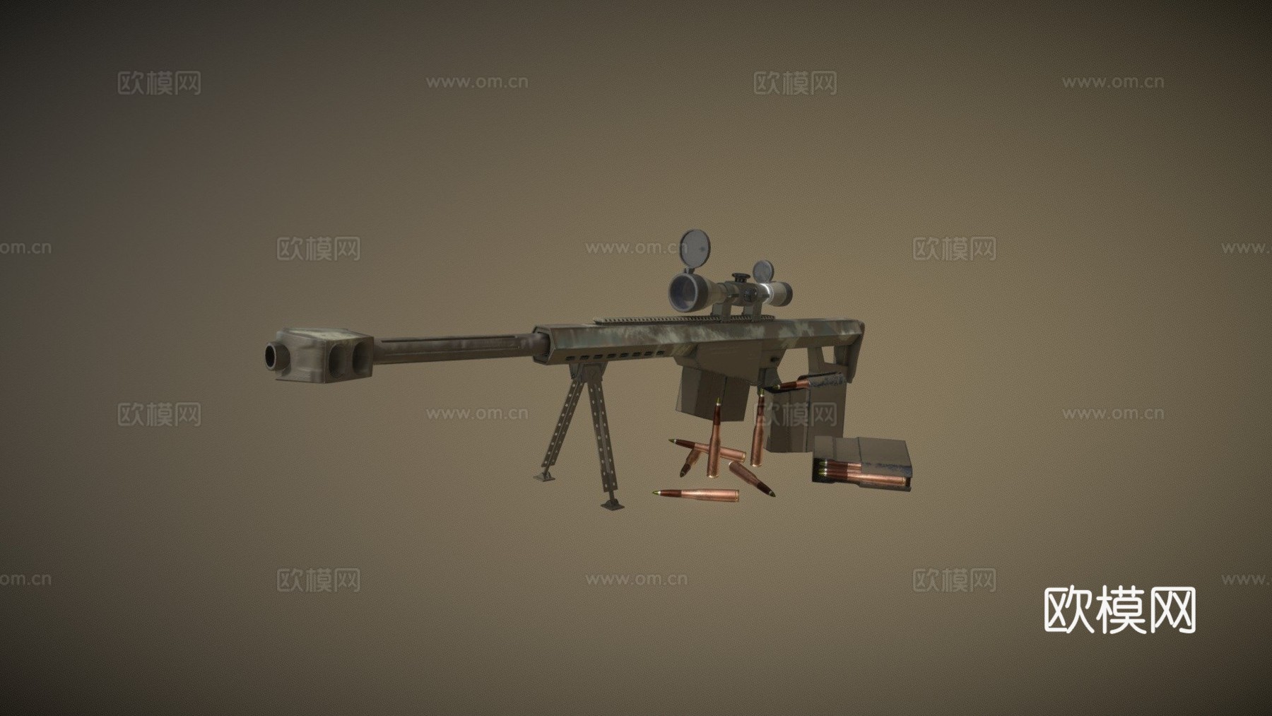 Barret Cal50su模型