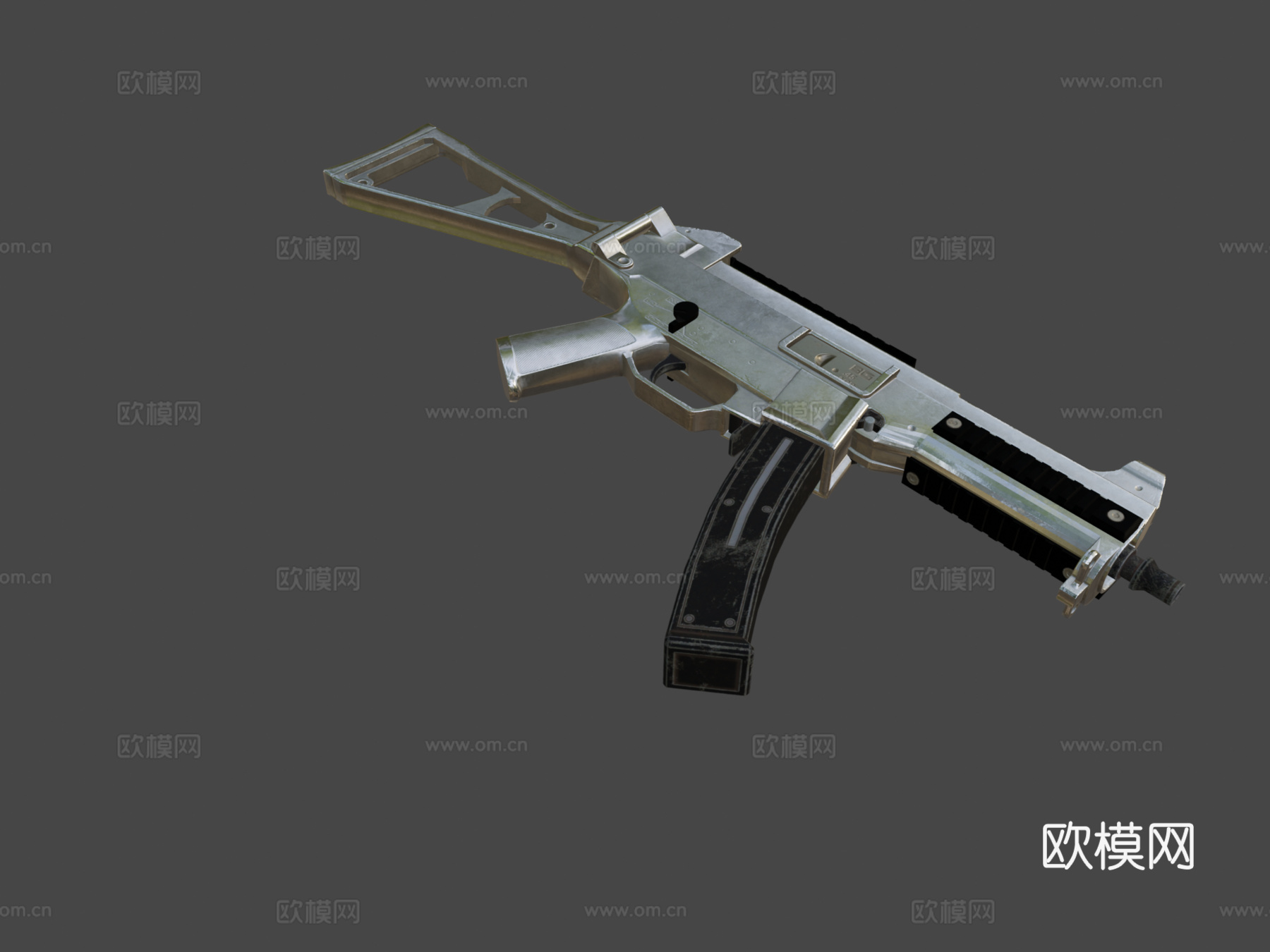 银色板 - UMP45 - PUBG3d模型